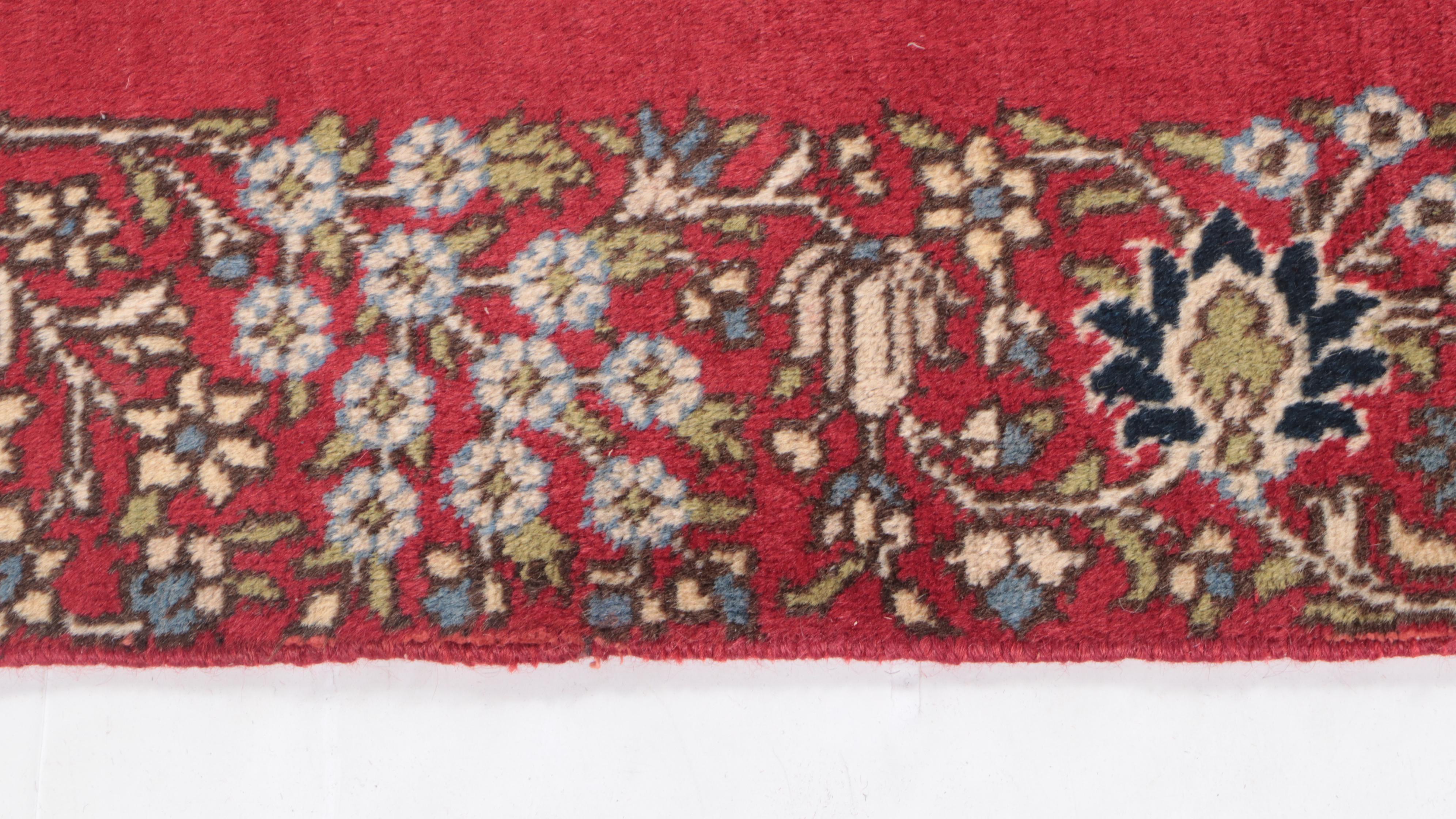 2'11 x 14'1 Hand-Knotted Indo-Persian Signed Tabriz Carpet Runner