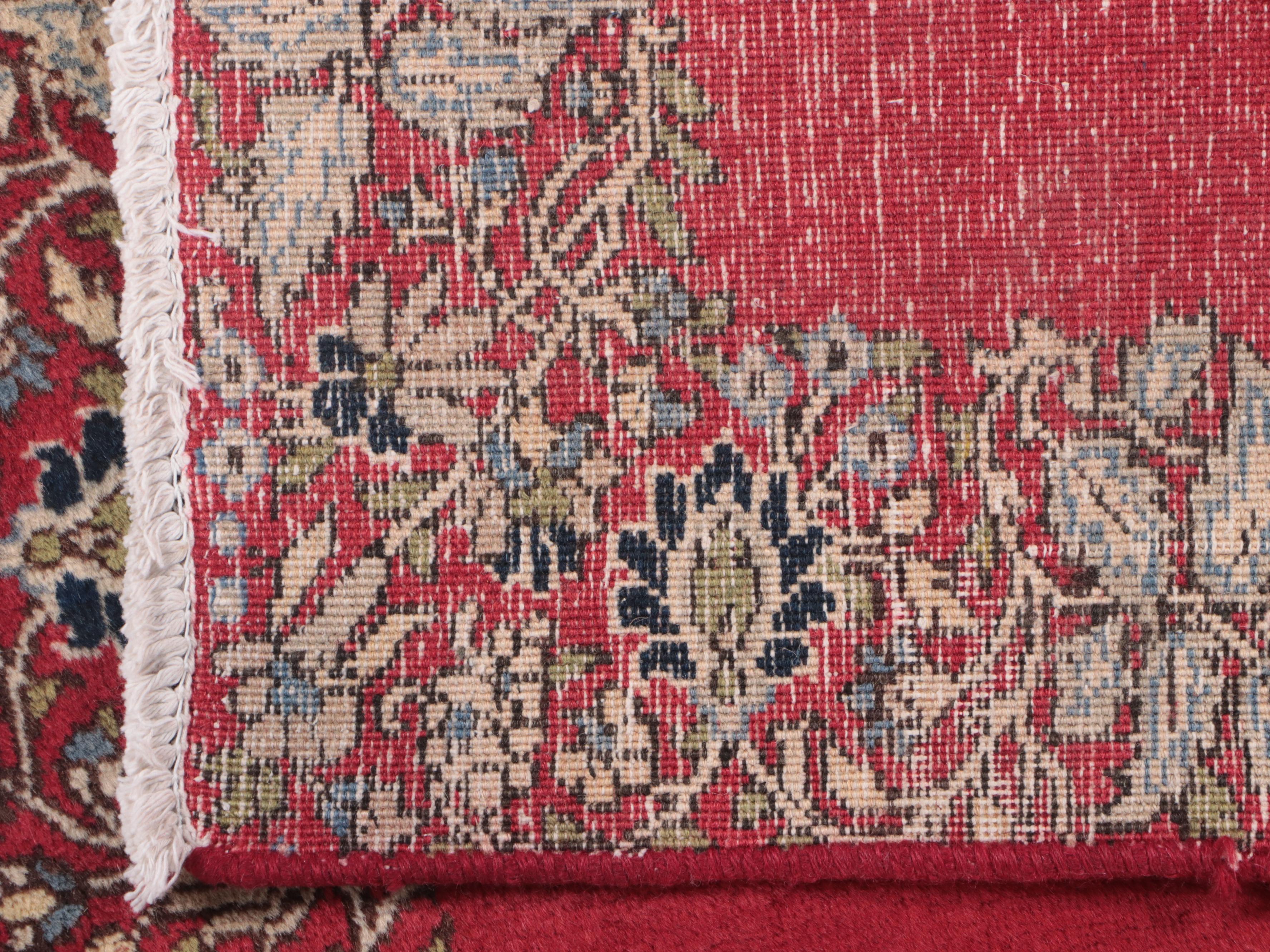 2'11 x 14'1 Hand-Knotted Indo-Persian Signed Tabriz Carpet Runner
