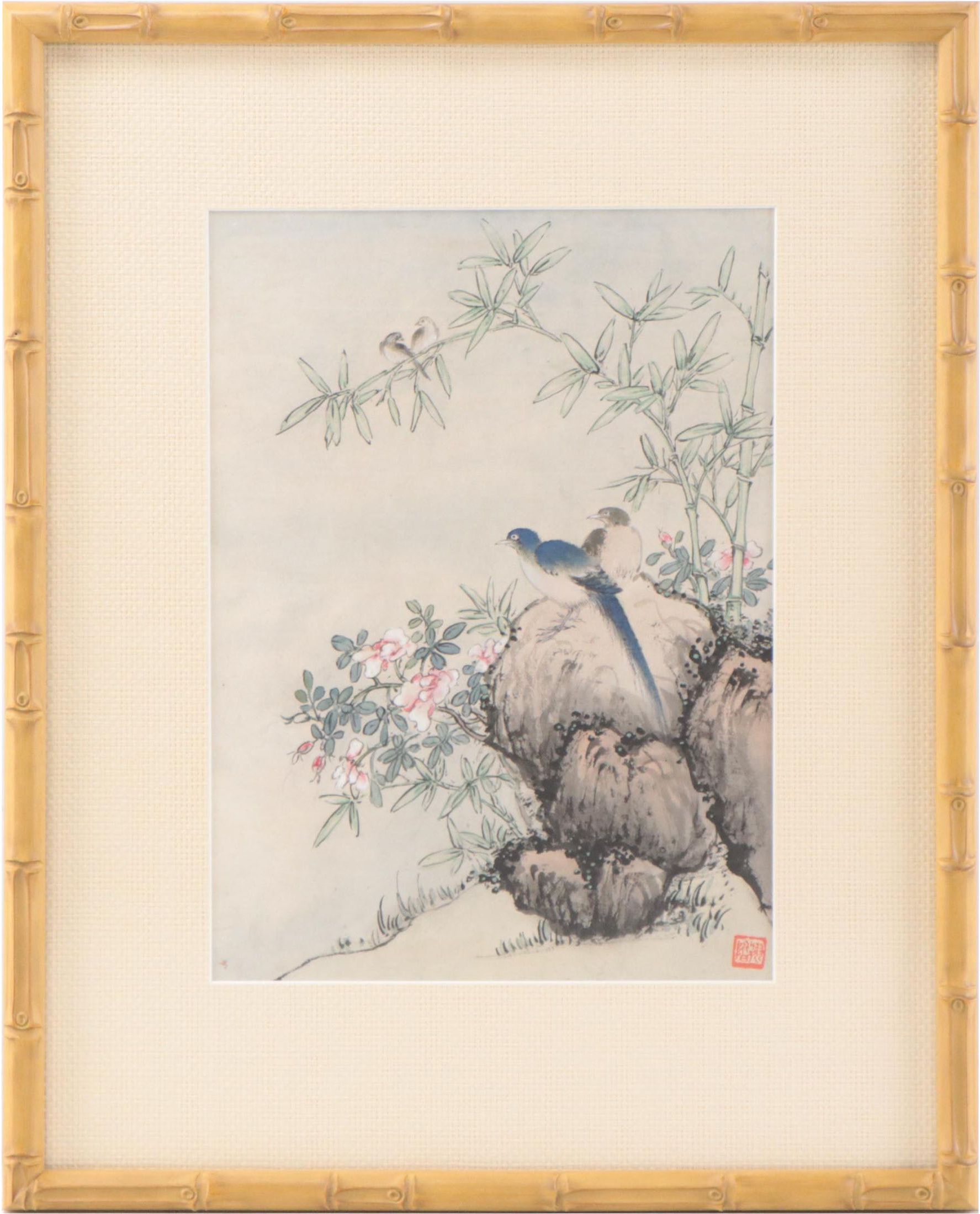 Set of Chinese Watercolor Paintings of Landscapes and Figurative Scenes