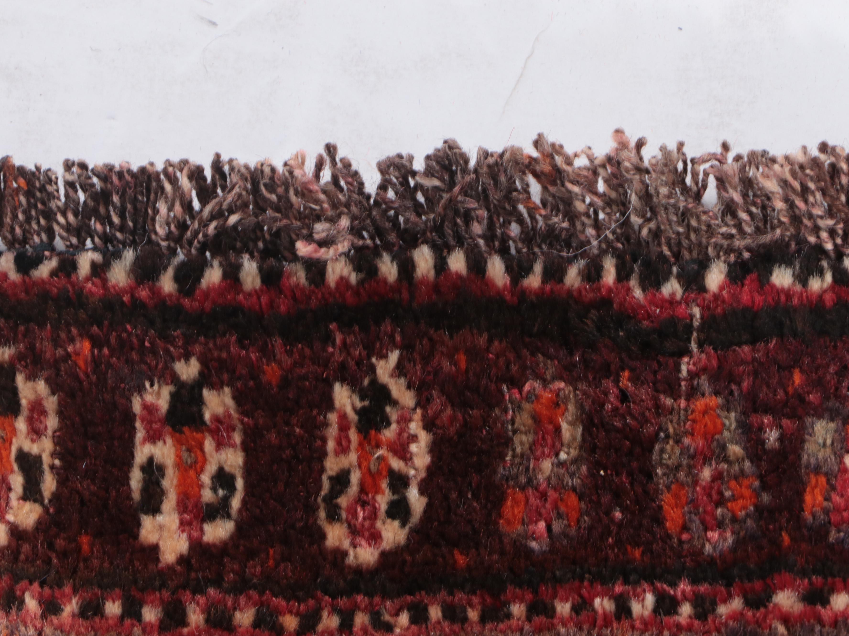 4'4 x 9'5 Hand-Knotted Persian Abadeh Long Rug