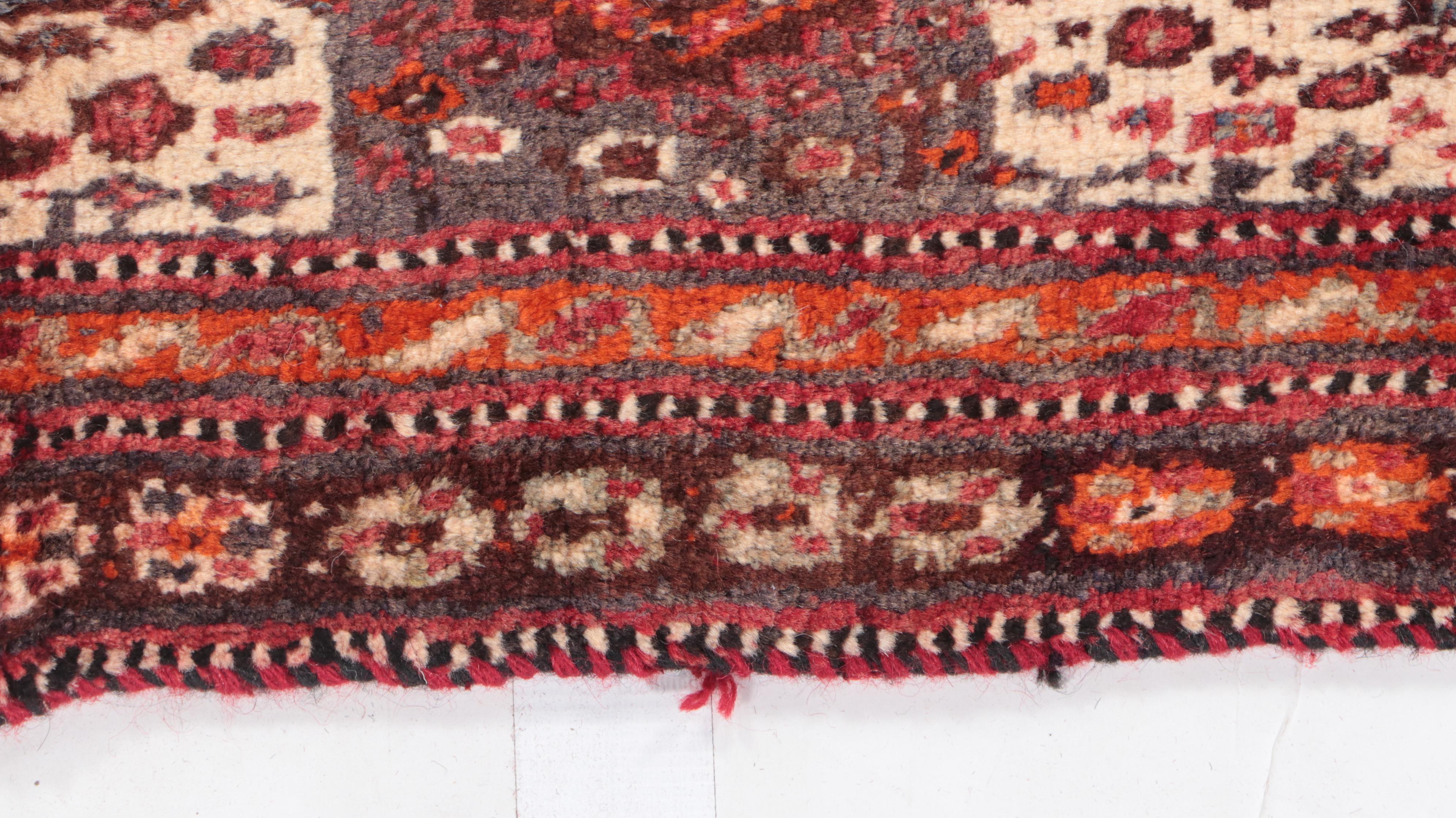 4'4 x 9'5 Hand-Knotted Persian Abadeh Long Rug