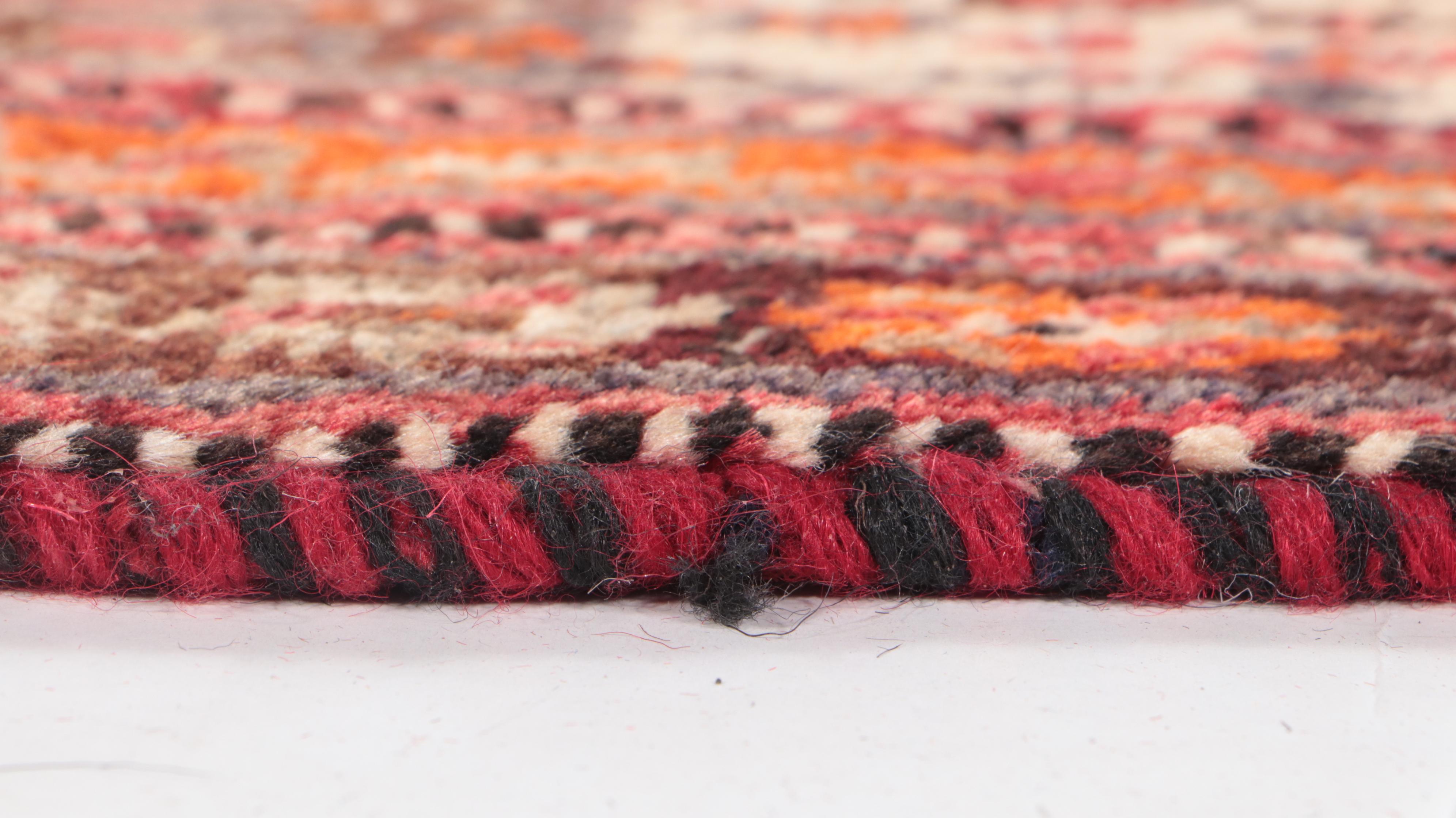 4'4 x 9'5 Hand-Knotted Persian Abadeh Long Rug