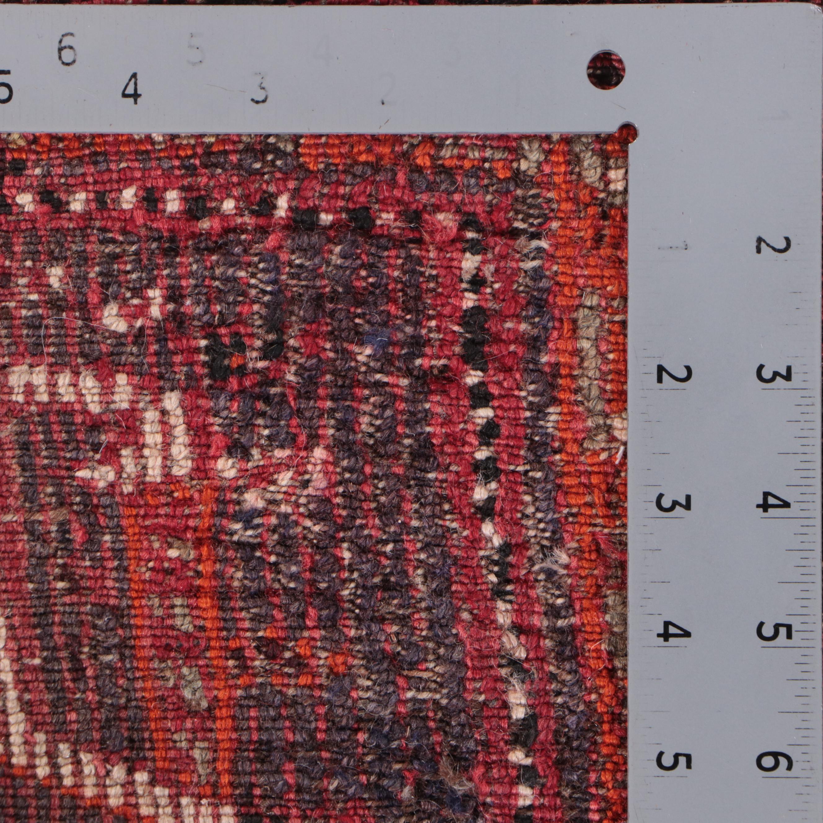 4'4 x 9'5 Hand-Knotted Persian Abadeh Long Rug