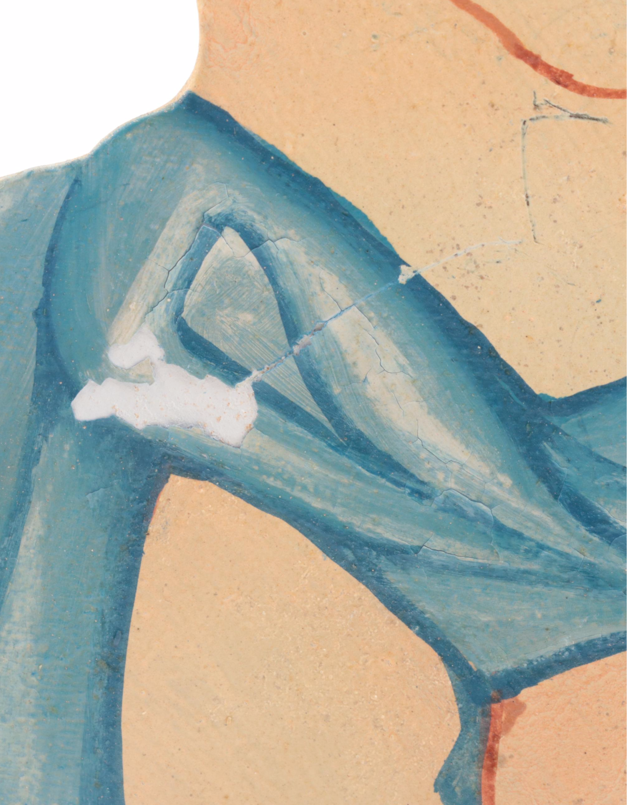 Two's Company Hand-Painted Metal Figural Cherub Bud Vases, Late 20th Century