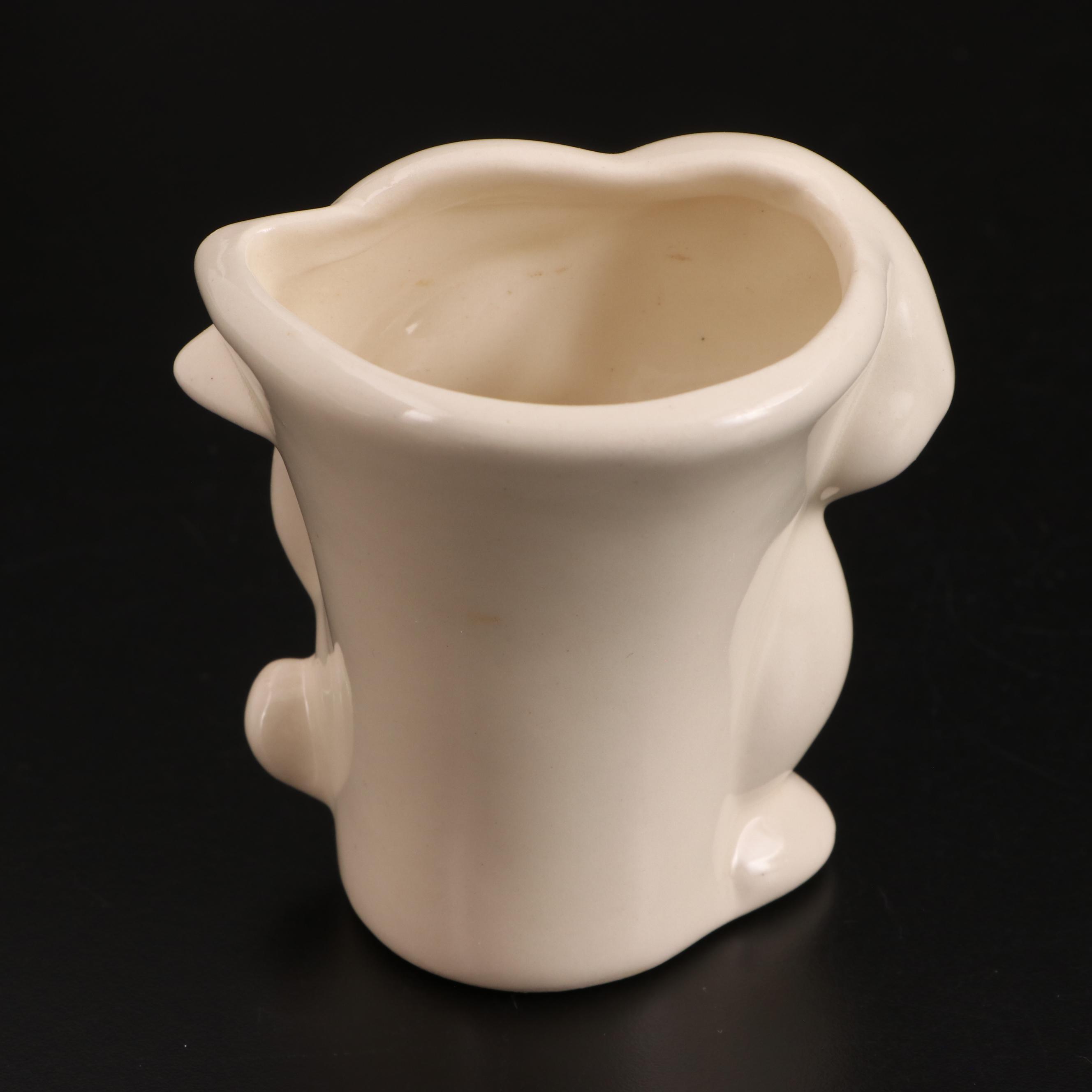 Robinson Ransbottom Pottery and Other White Ceramic Vases, Mid-20th Century