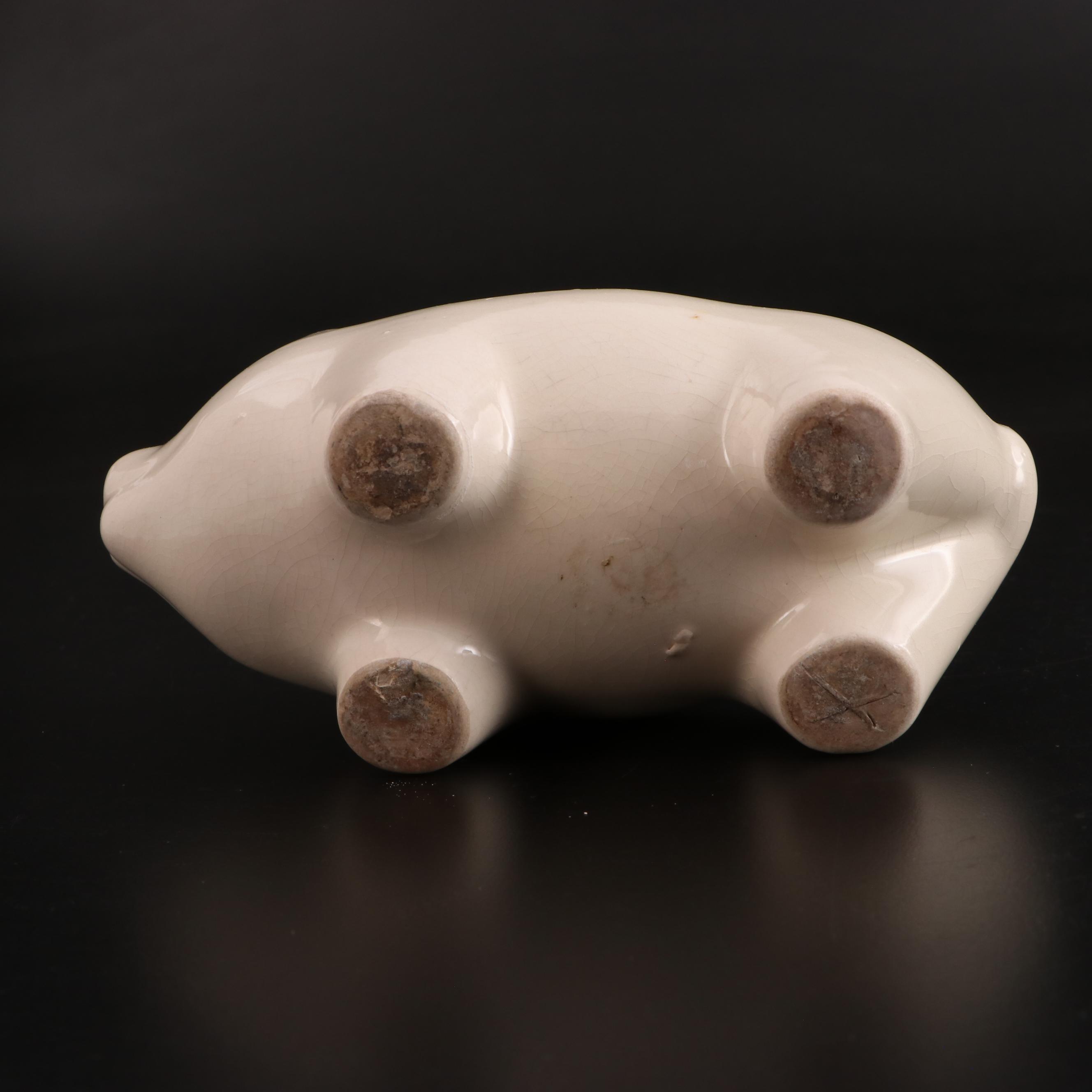 Robinson Ransbottom Pottery and Other White Ceramic Vases, Mid-20th Century