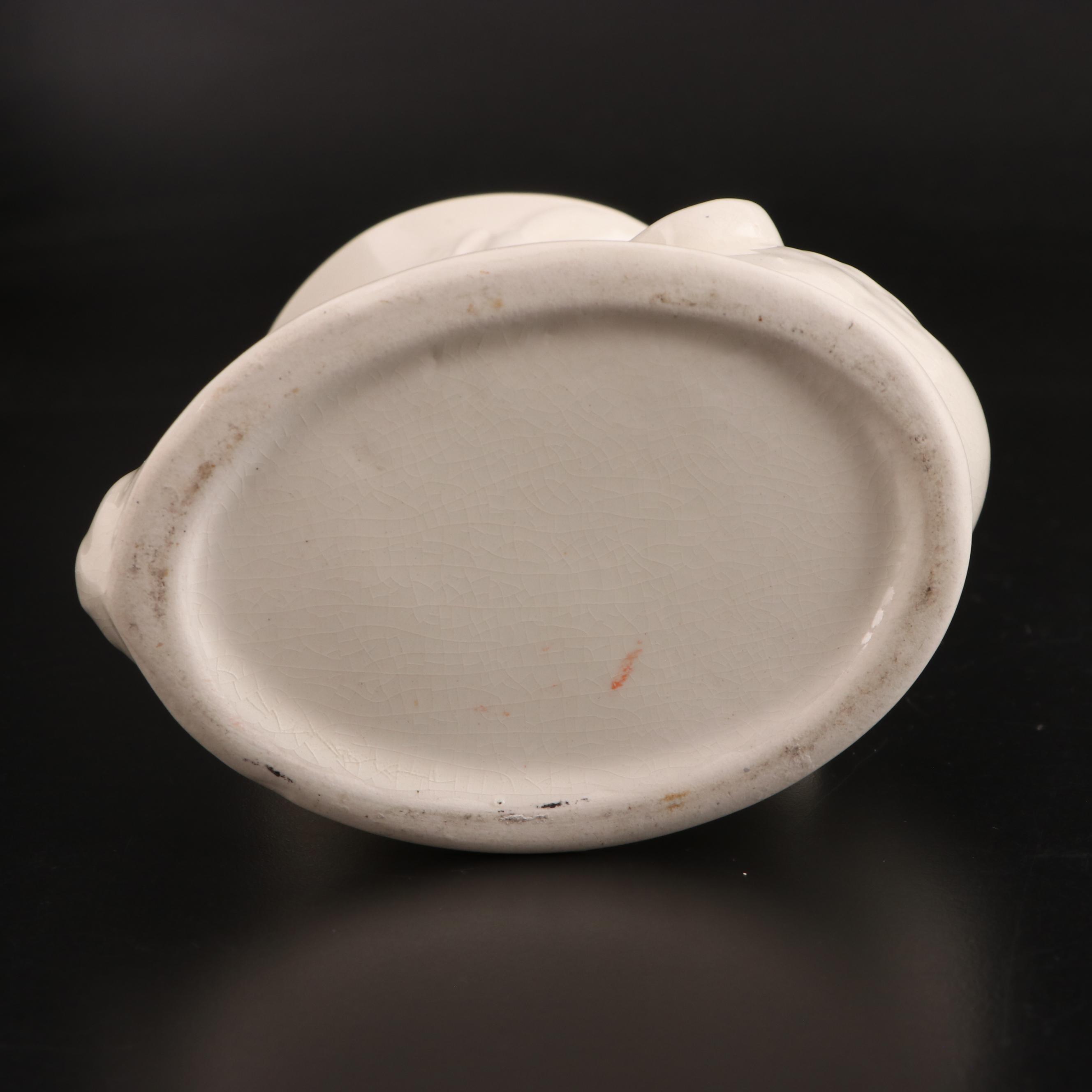 Robinson Ransbottom Pottery and Other White Ceramic Vases, Mid-20th Century