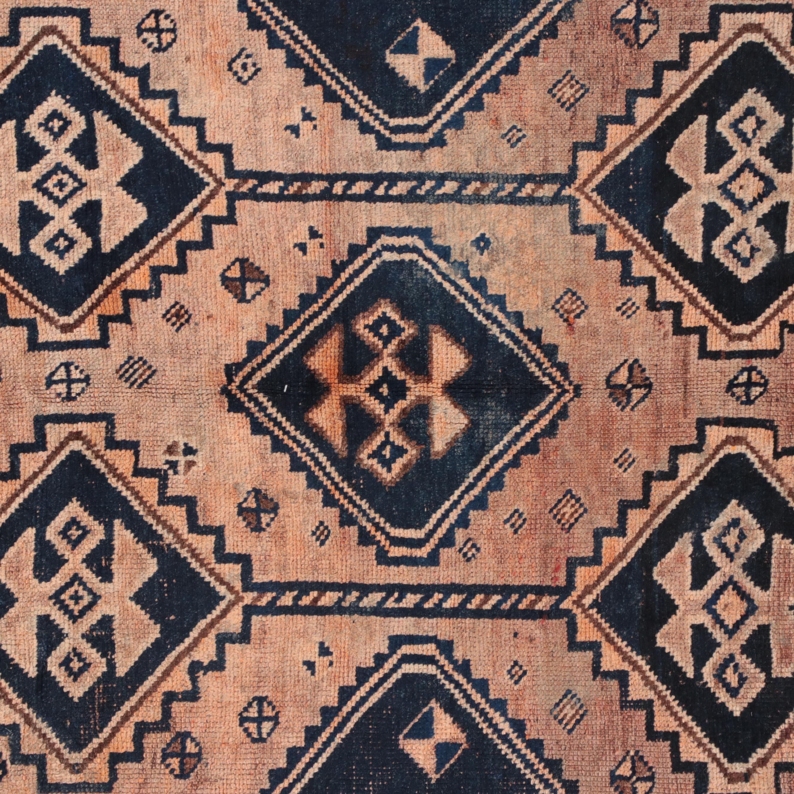 3'8 x 8'6 Hand-Knotted Persian Lurs Long Rug