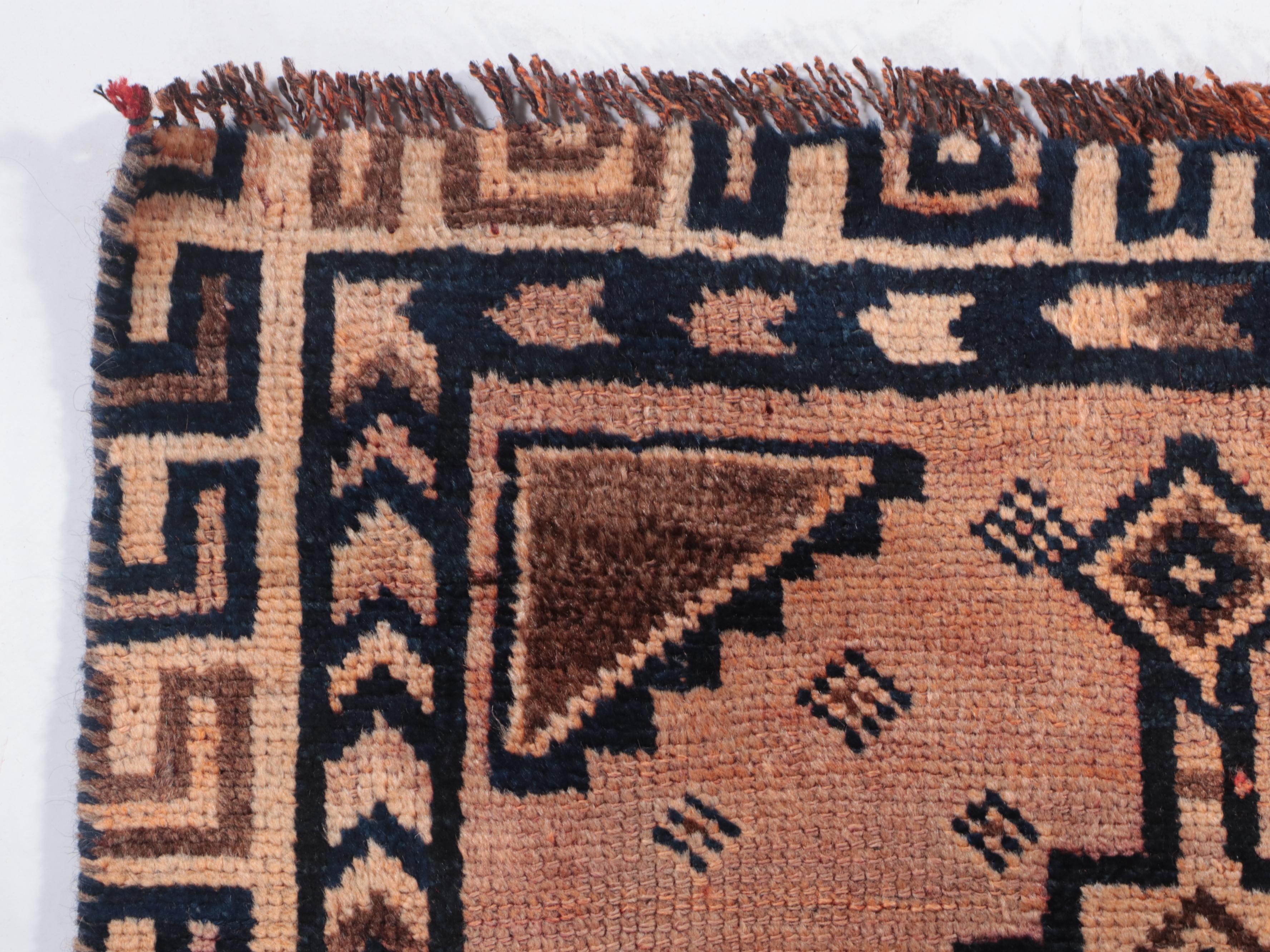 3'8 x 8'6 Hand-Knotted Persian Lurs Long Rug