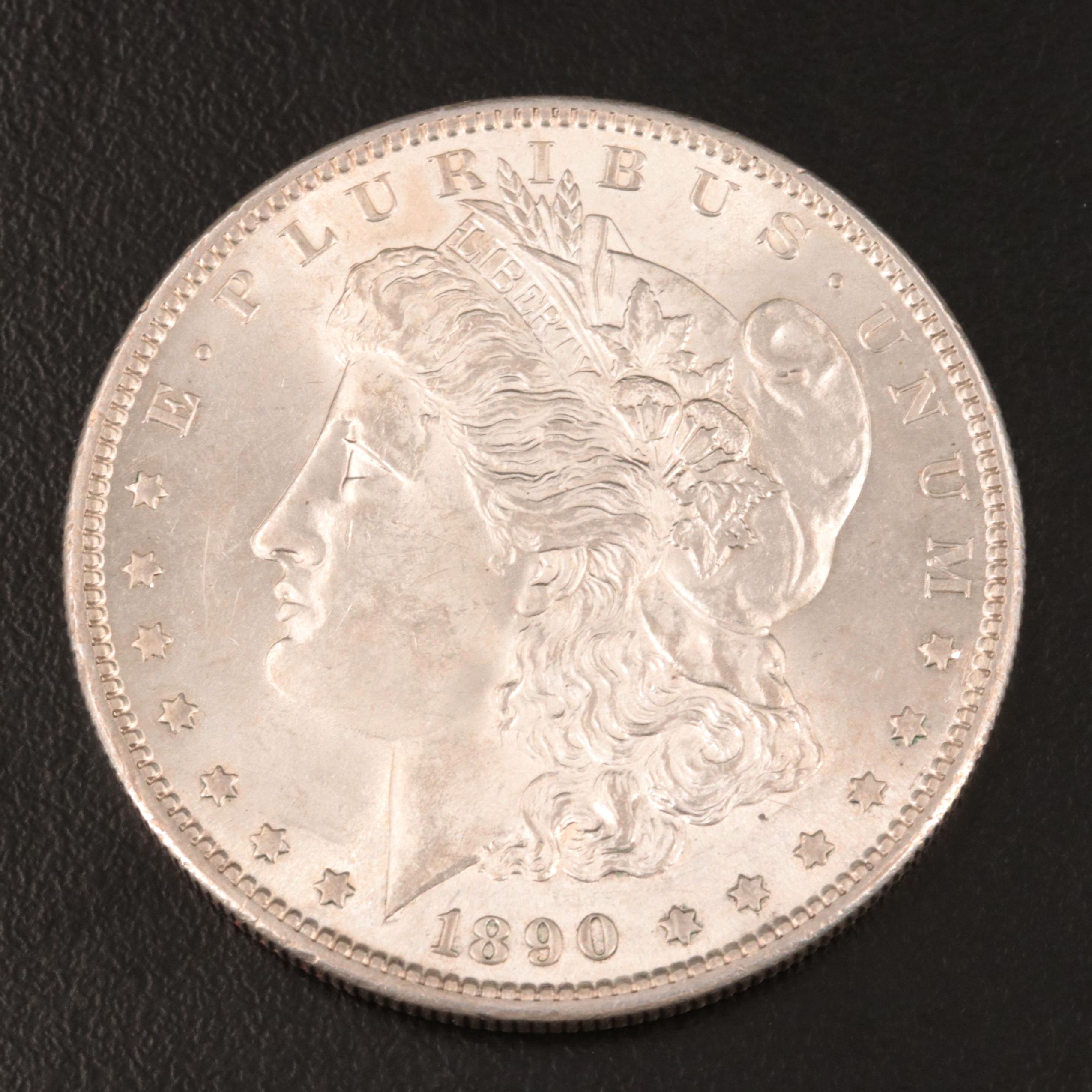 Uncirculated 1890-S Morgan Silver Dollar