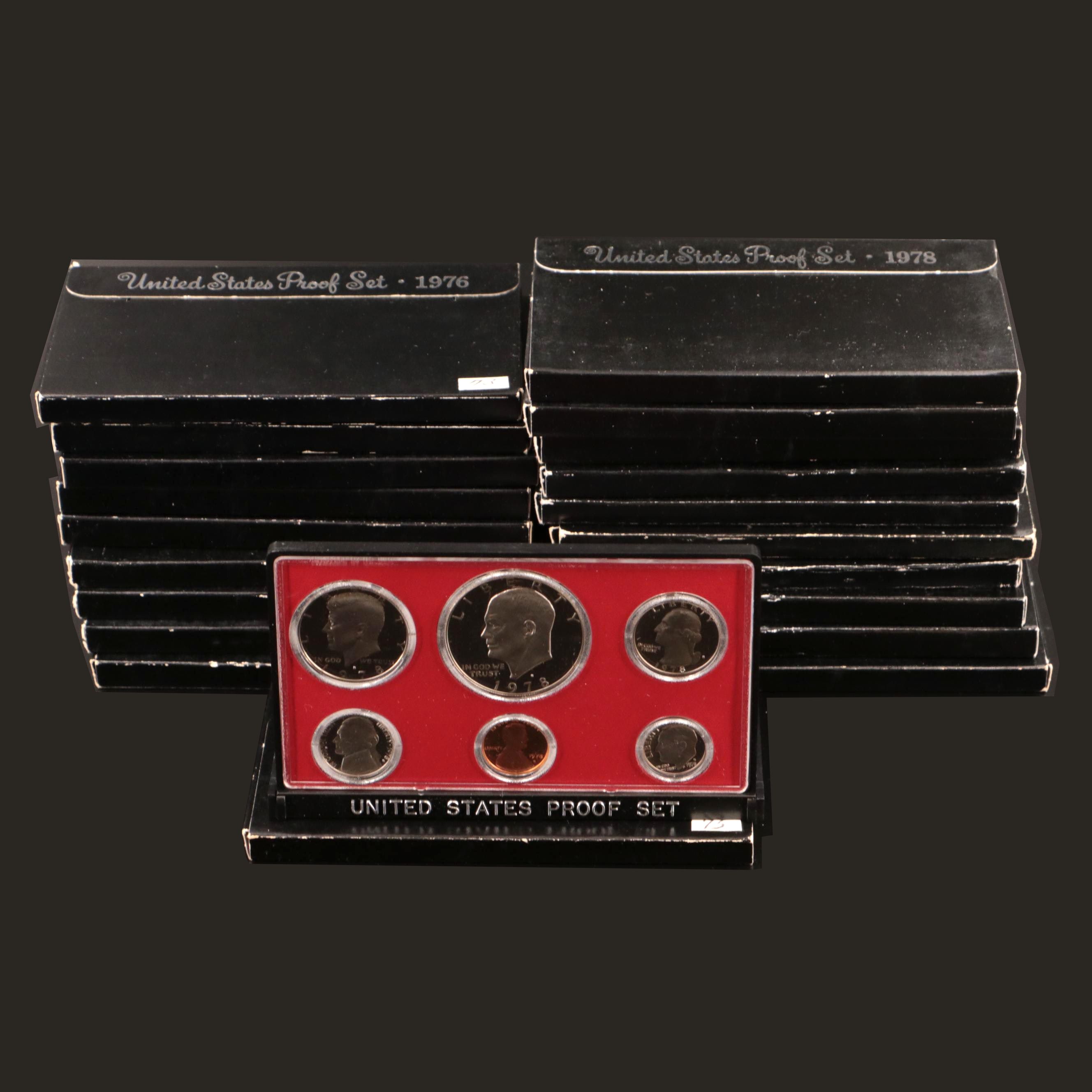 Twenty U.S. Mint Proof Sets Including Five 1979