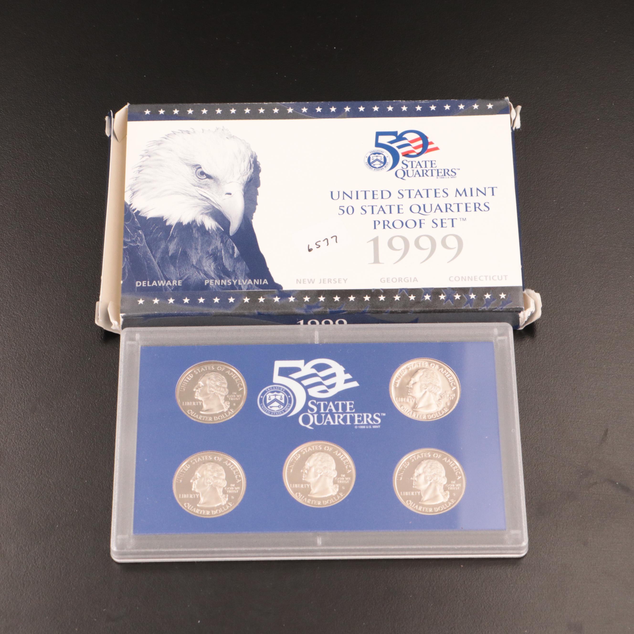 Complete Set of Eleven Statehood and Territories Quarters Proof Sets