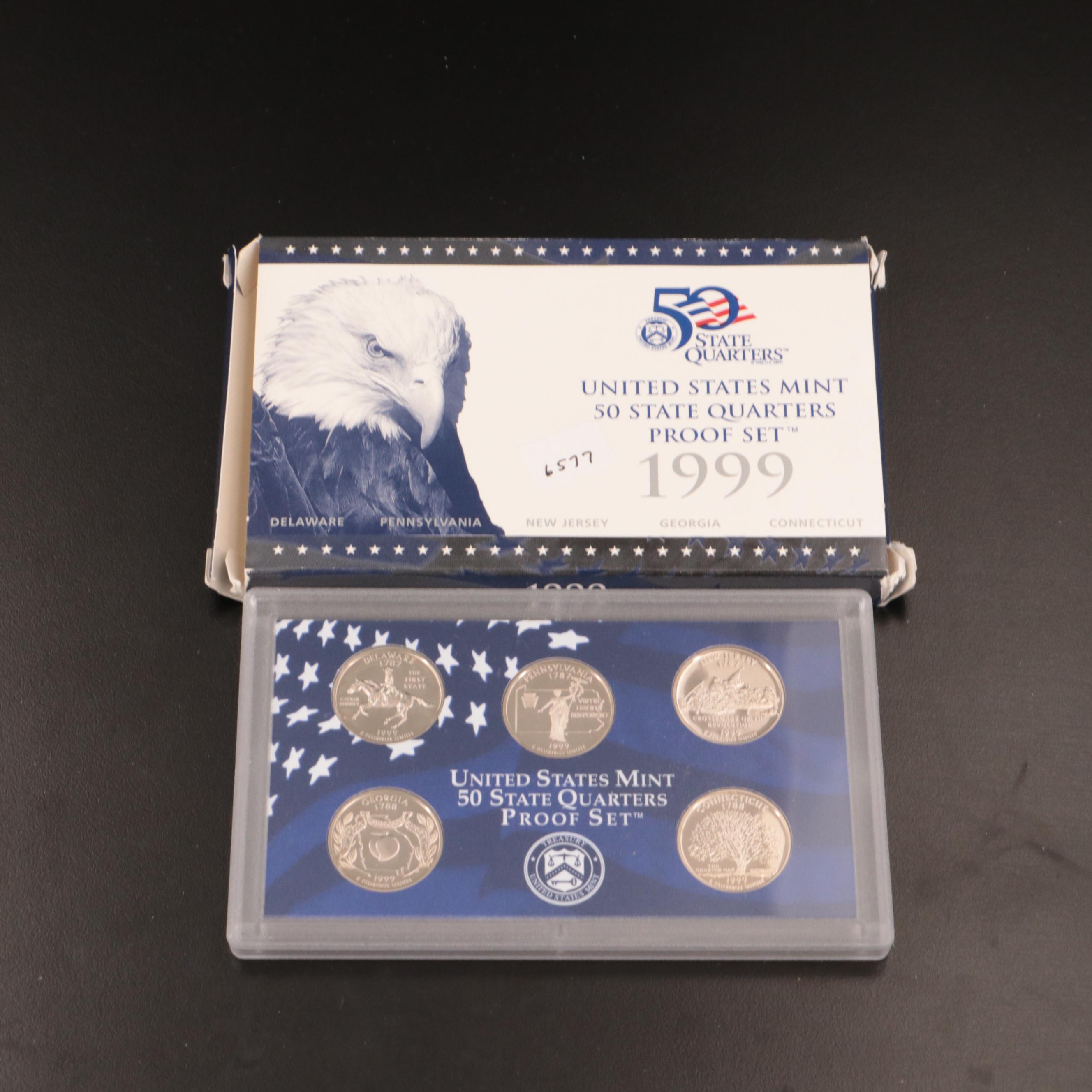 Complete Set of Eleven Statehood and Territories Quarters Proof Sets