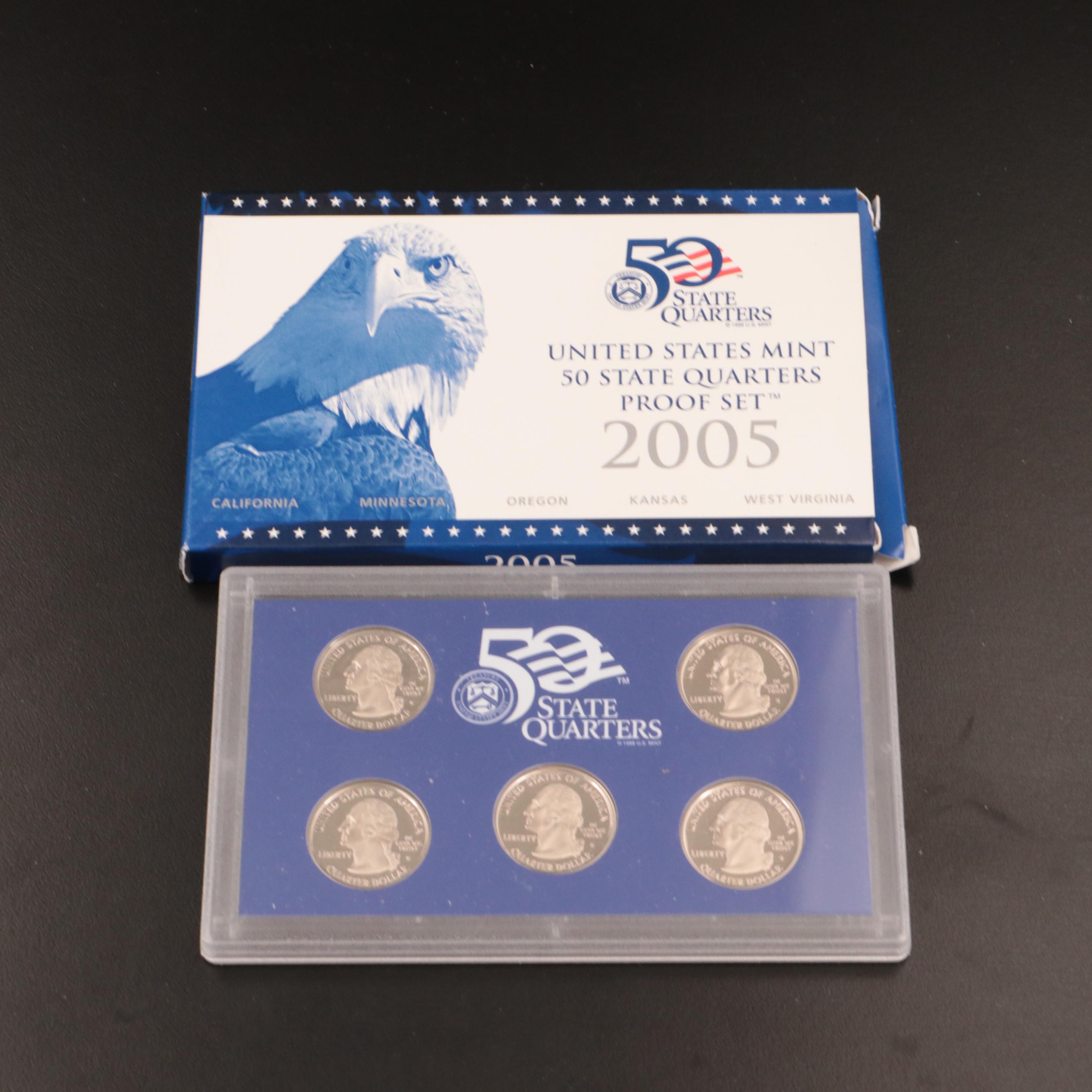 Complete Set of Eleven Statehood and Territories Quarters Proof Sets