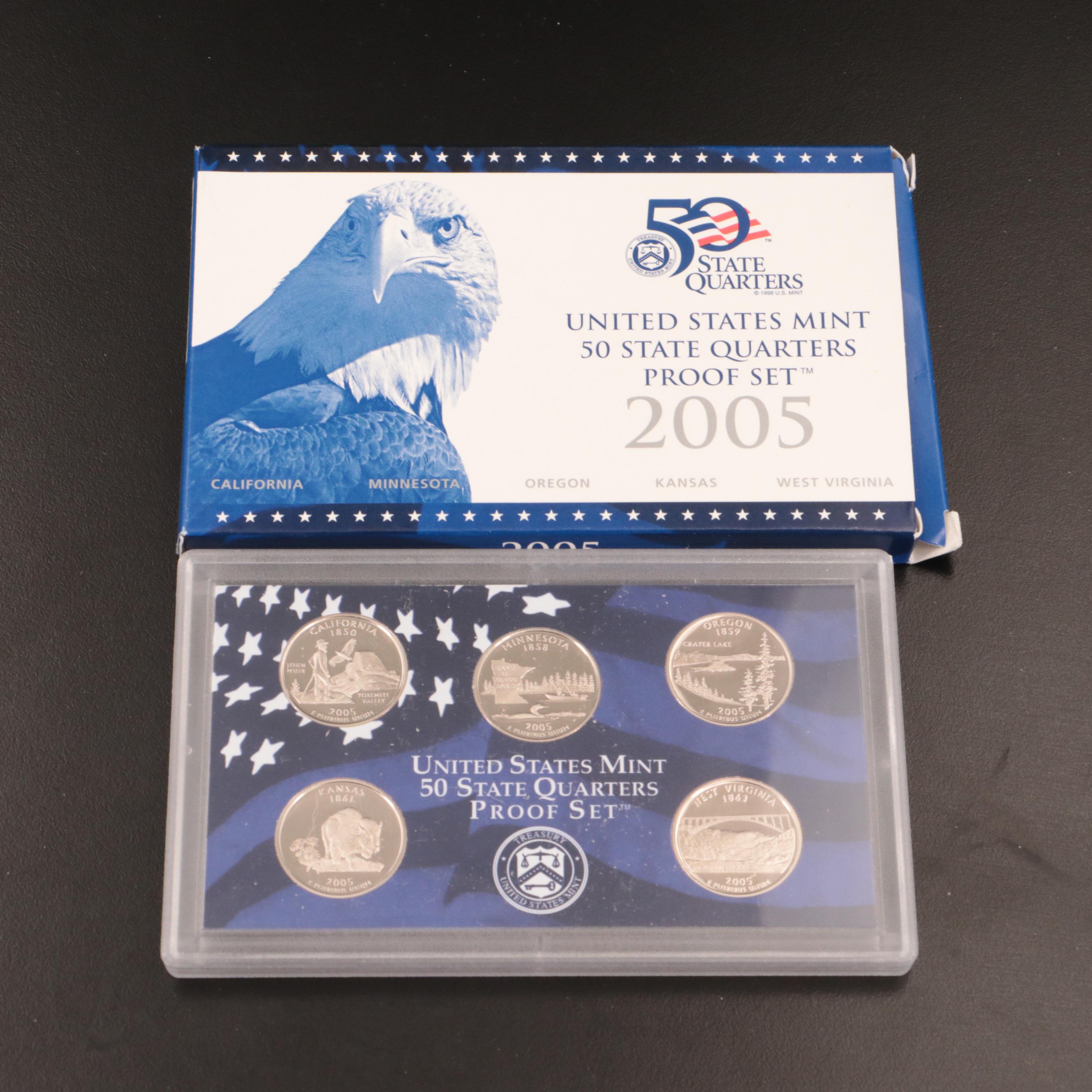 Complete Set of Eleven Statehood and Territories Quarters Proof Sets