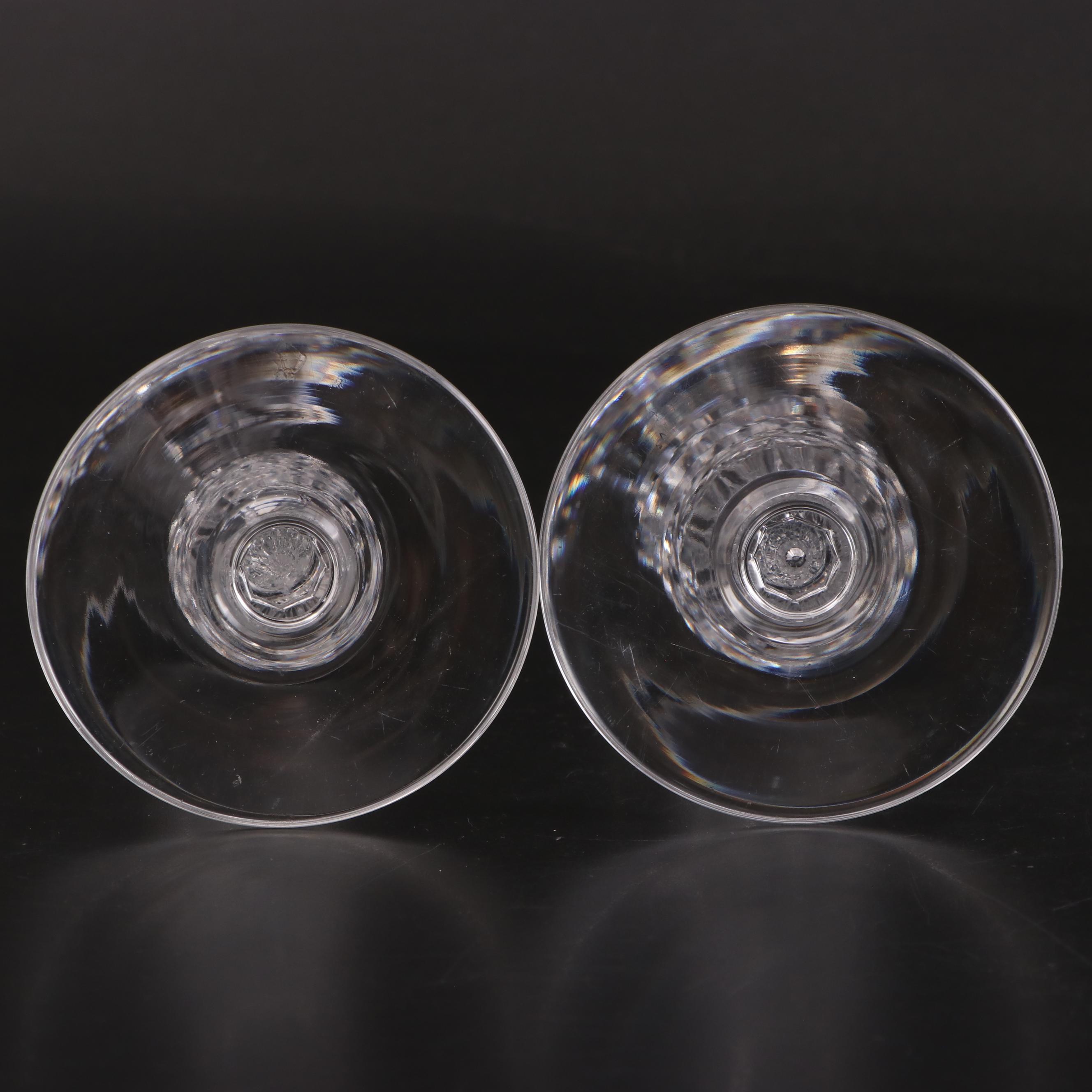 Hawkes Cut Crystal Compote and Candlesticks, 20th Century