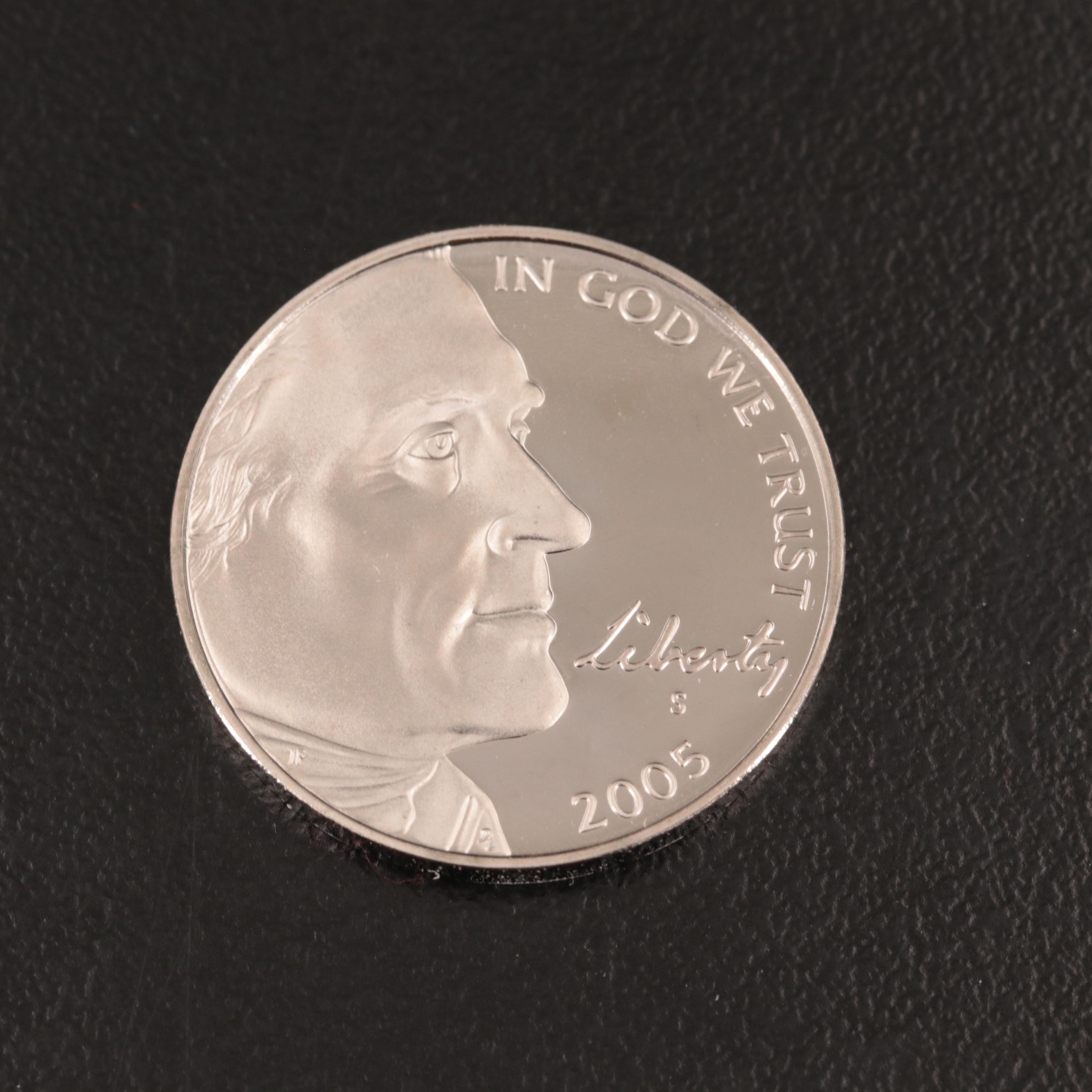 Two Rolls of Proof "Westward Journey" Jefferson Nickels 2004 and 2005