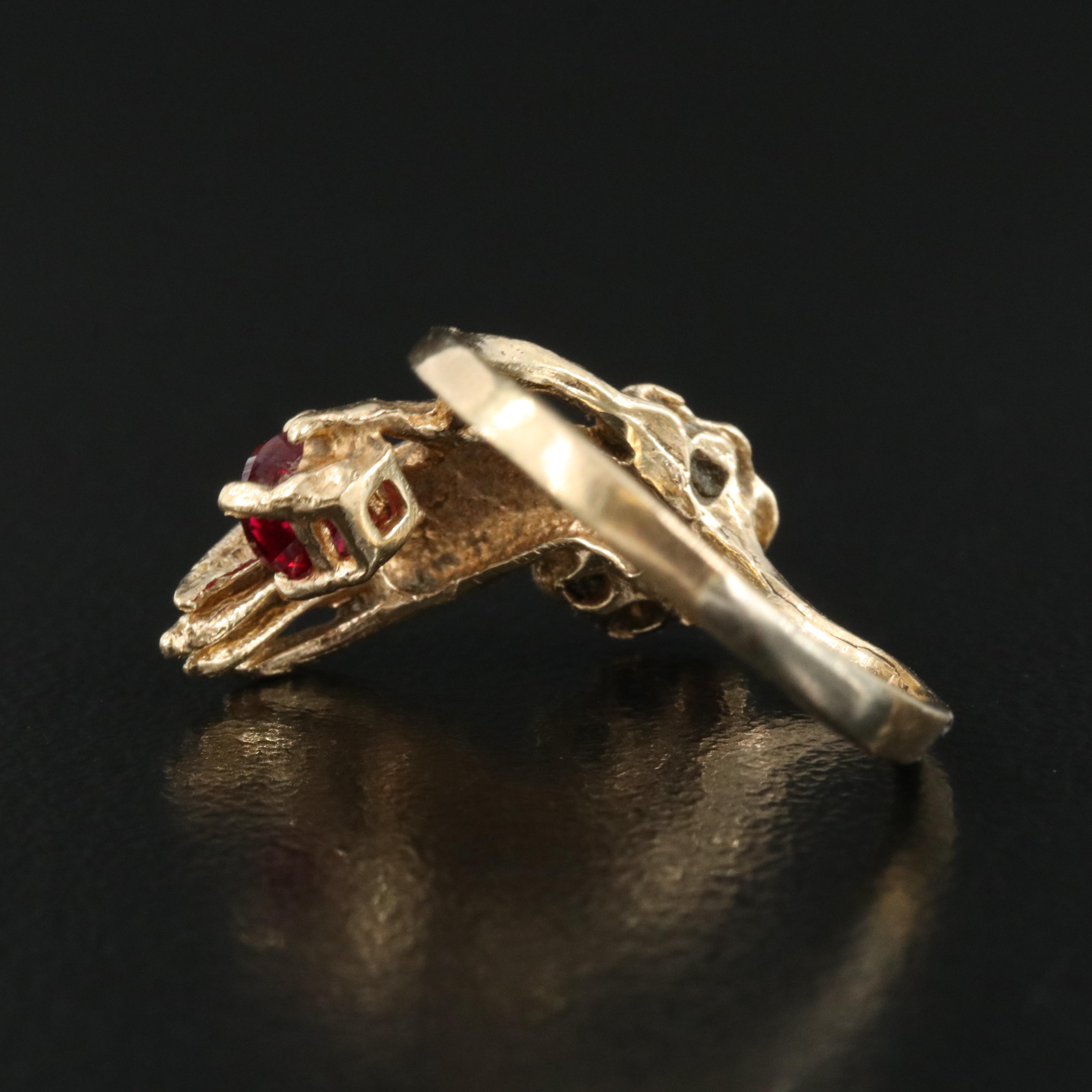 10K Ruby Hand Ring