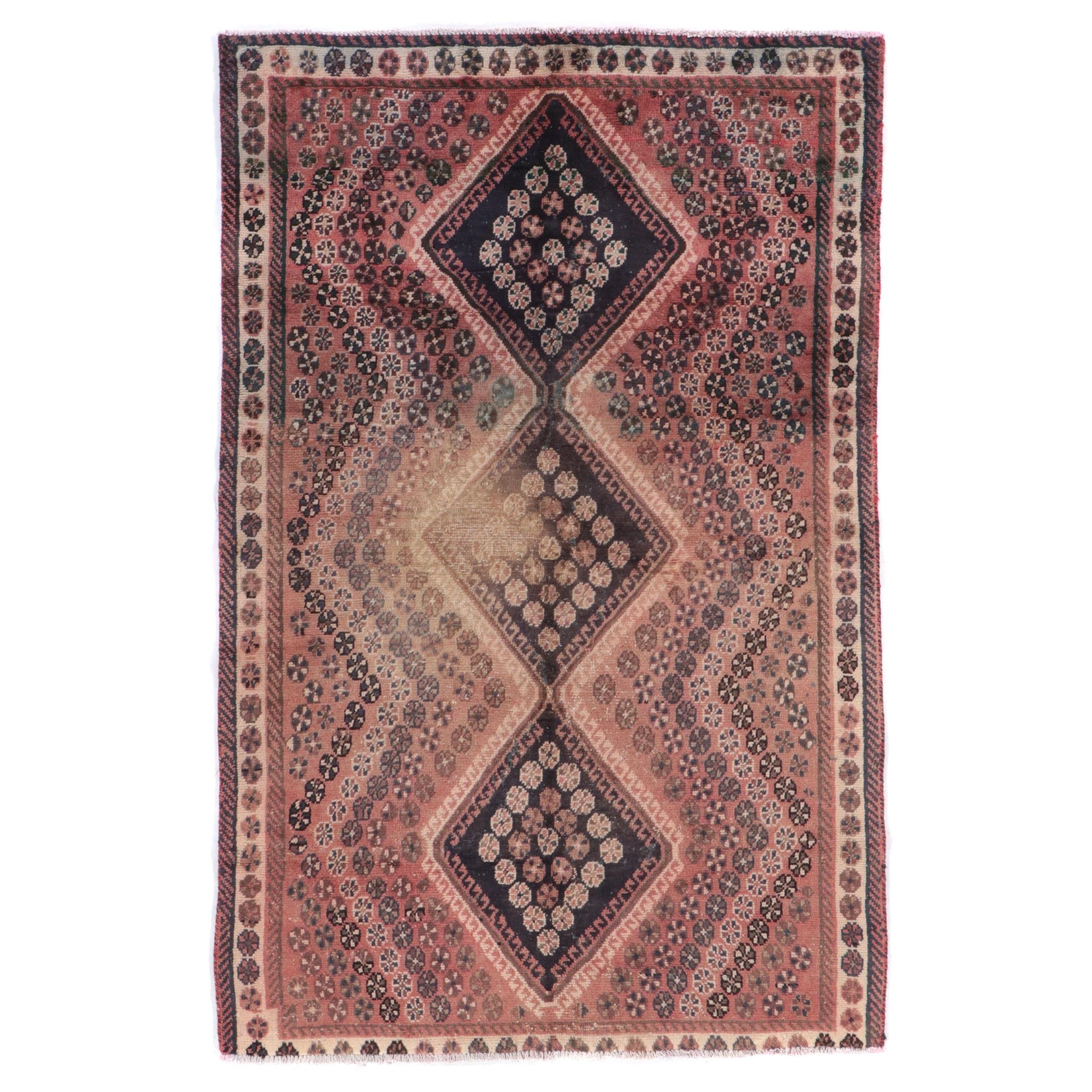 4'3 x 6'7 Hand-Knotted Persian Lurs Area Rug