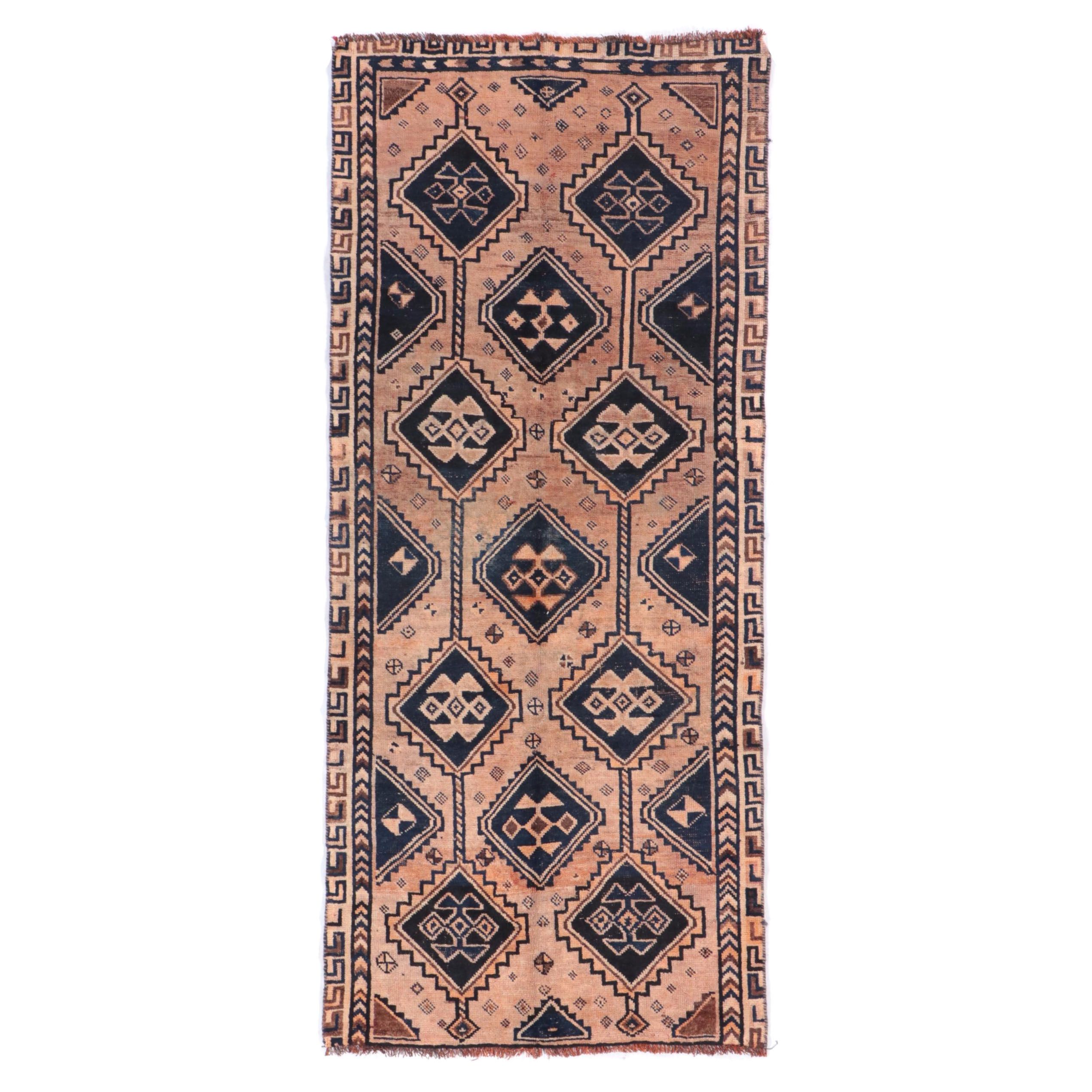 3'8 x 8'6 Hand-Knotted Persian Lurs Long Rug