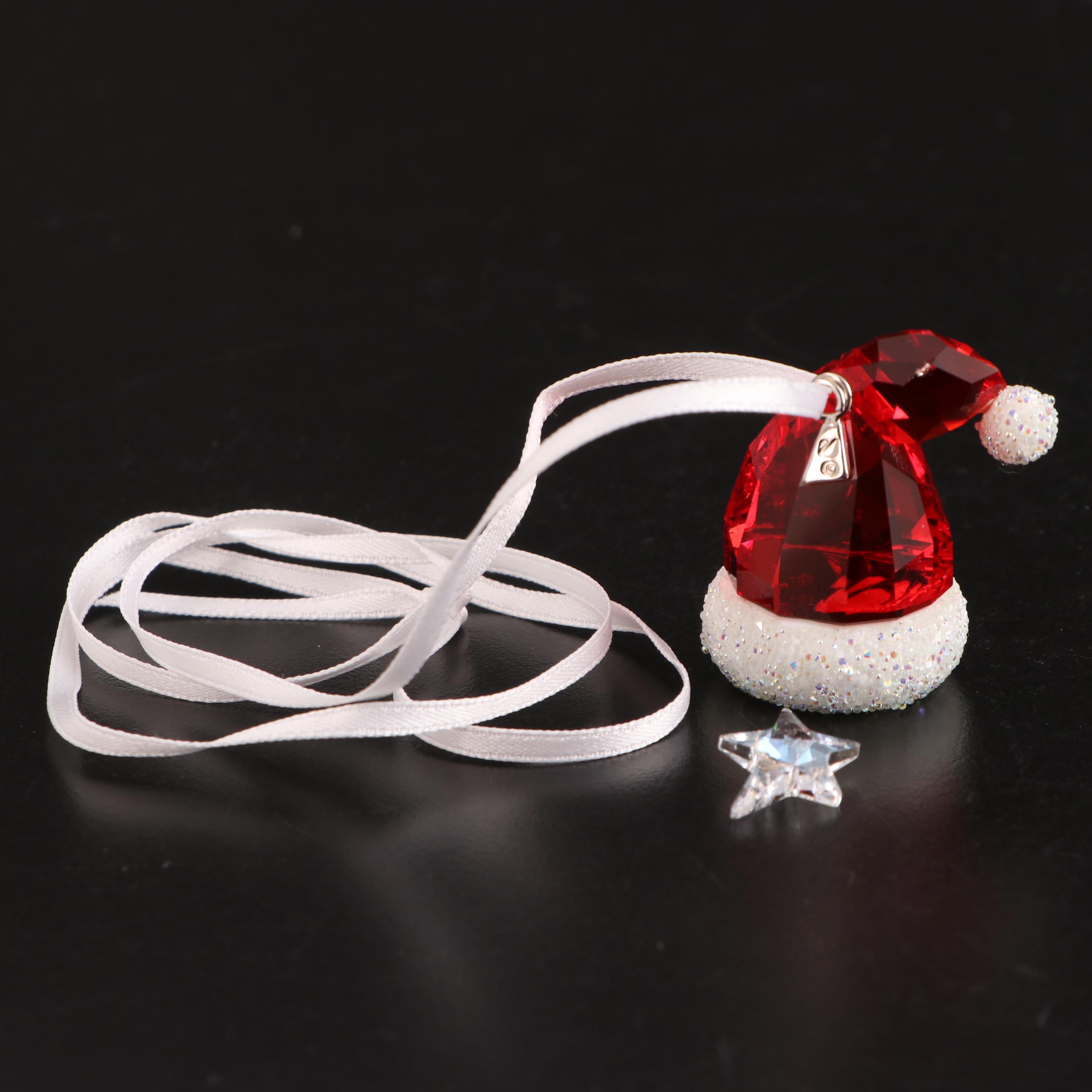 Swarovski Crystal Tulip Figurine with Pyramid and Other Faceted Paperweights