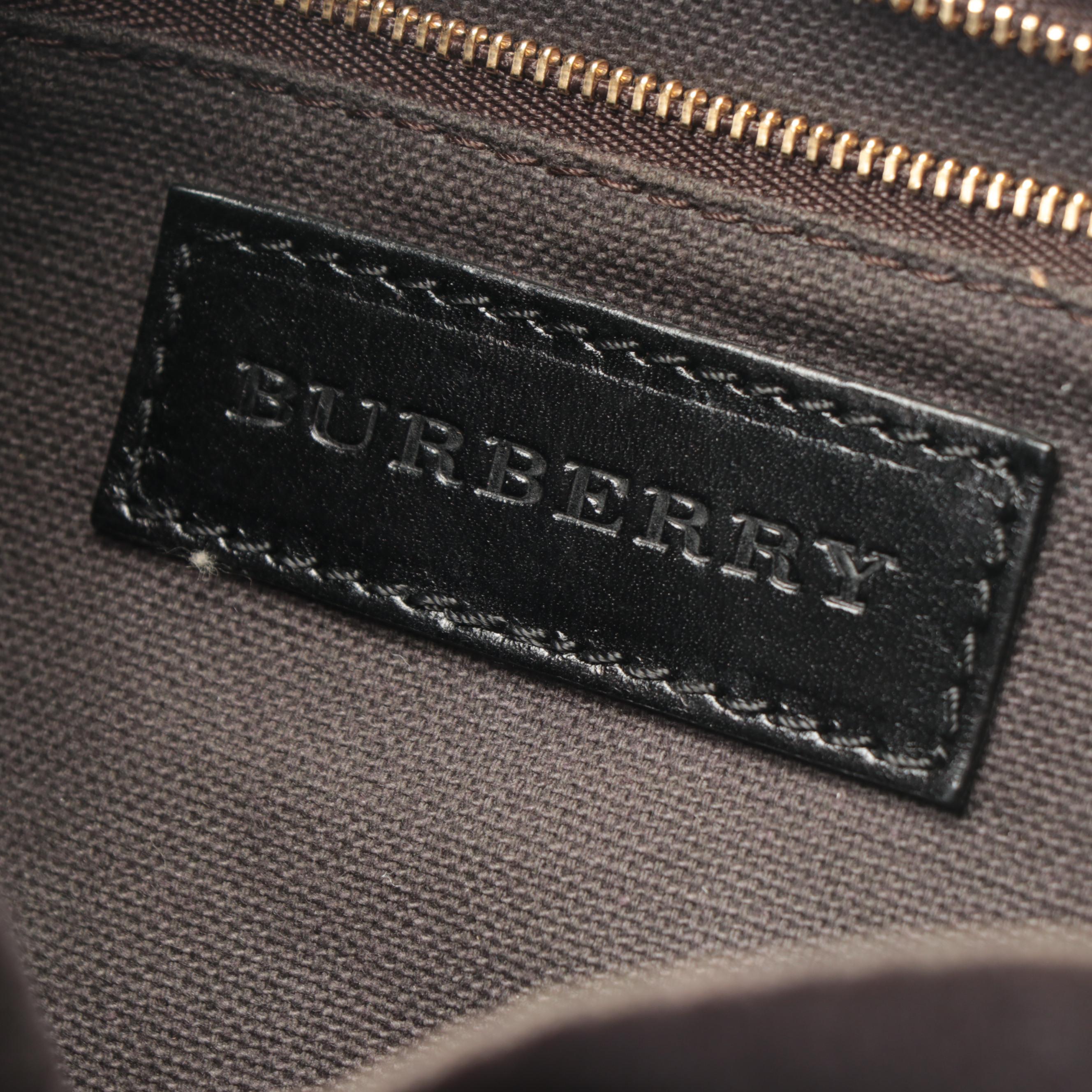 Burberry Salisbury Tote in Haymarket Check Coated Canvas and Leather