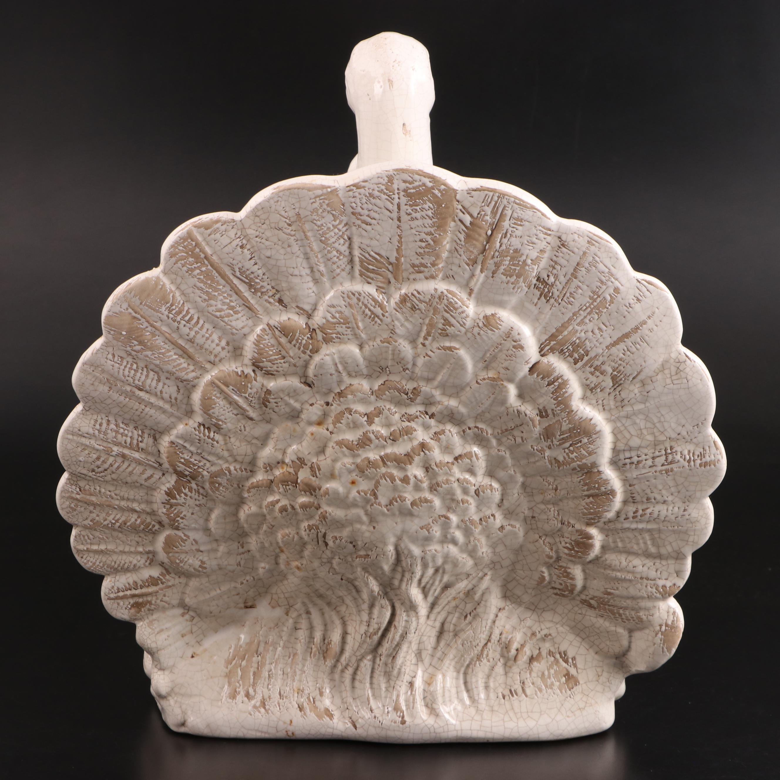 Italian Ceramic Turkey Figurine with Williams-Sonoma Ceramic Turkey Tureen