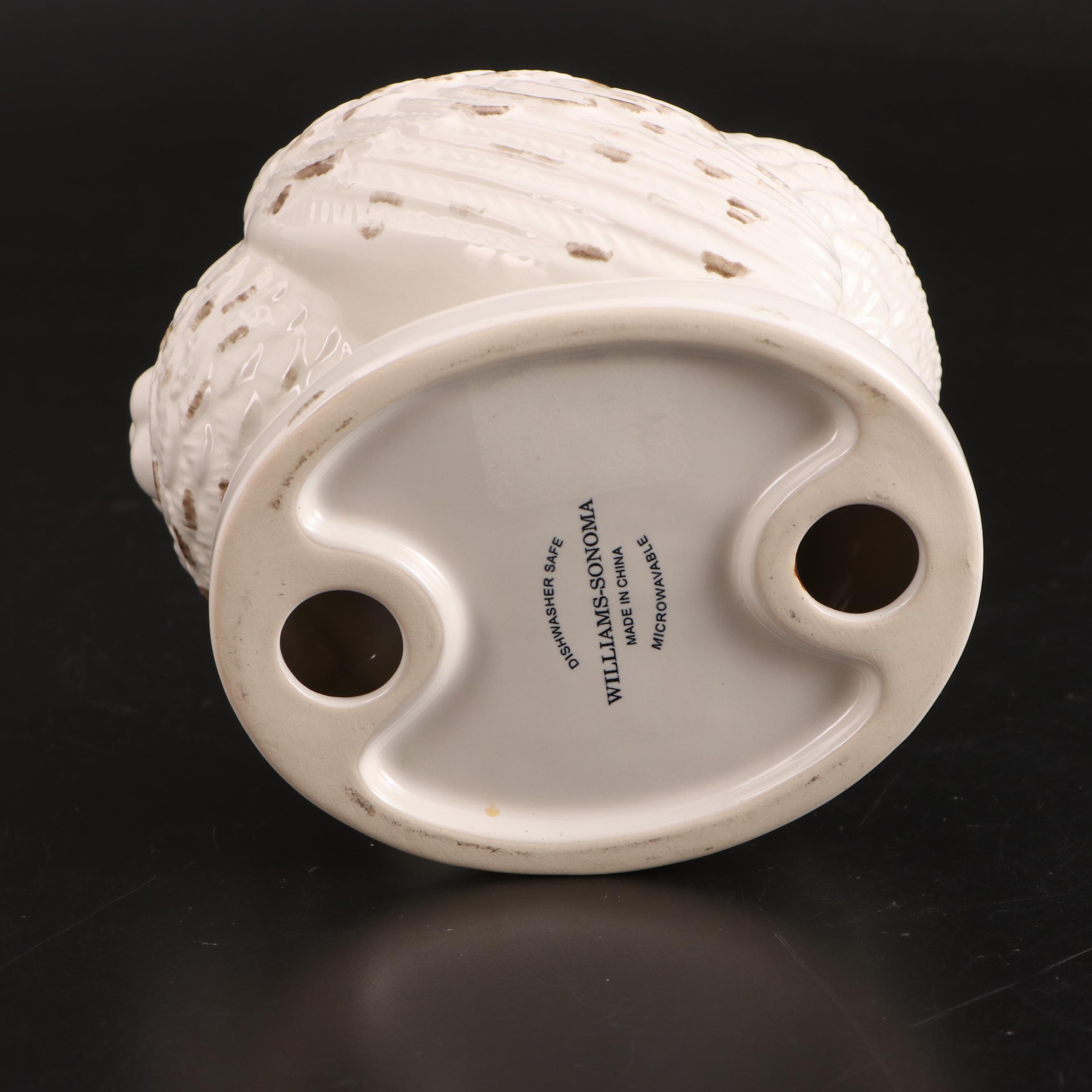 Italian Ceramic Turkey Figurine with Williams-Sonoma Ceramic Turkey Tureen