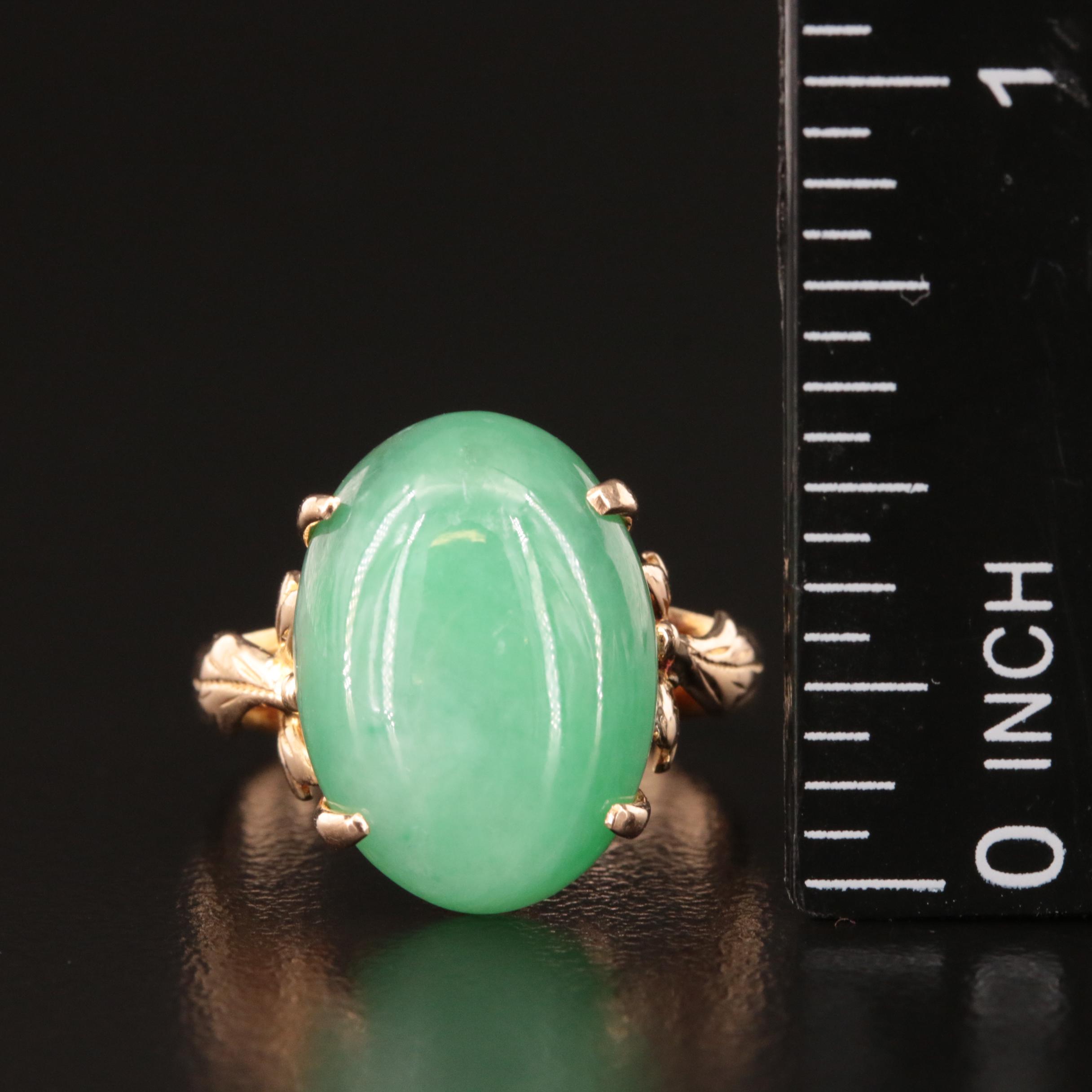 14K Jadeite Ring