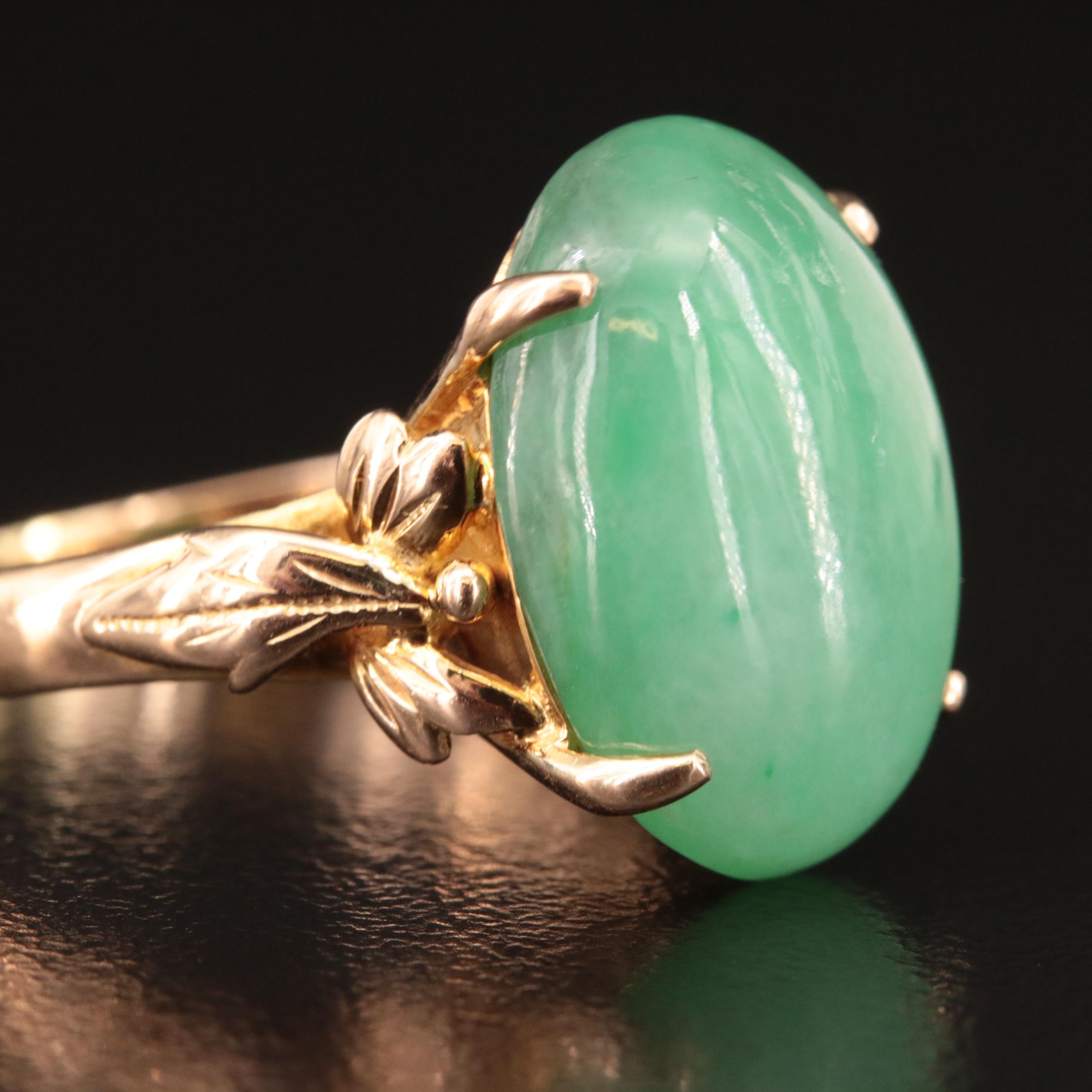 14K Jadeite Ring