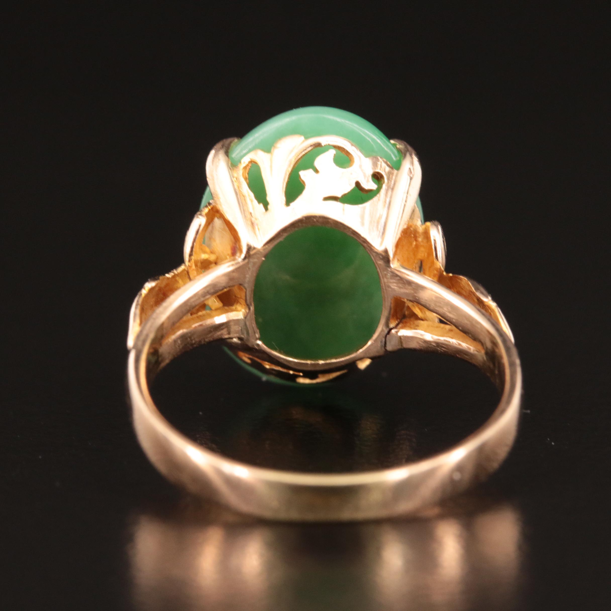 14K Jadeite Ring