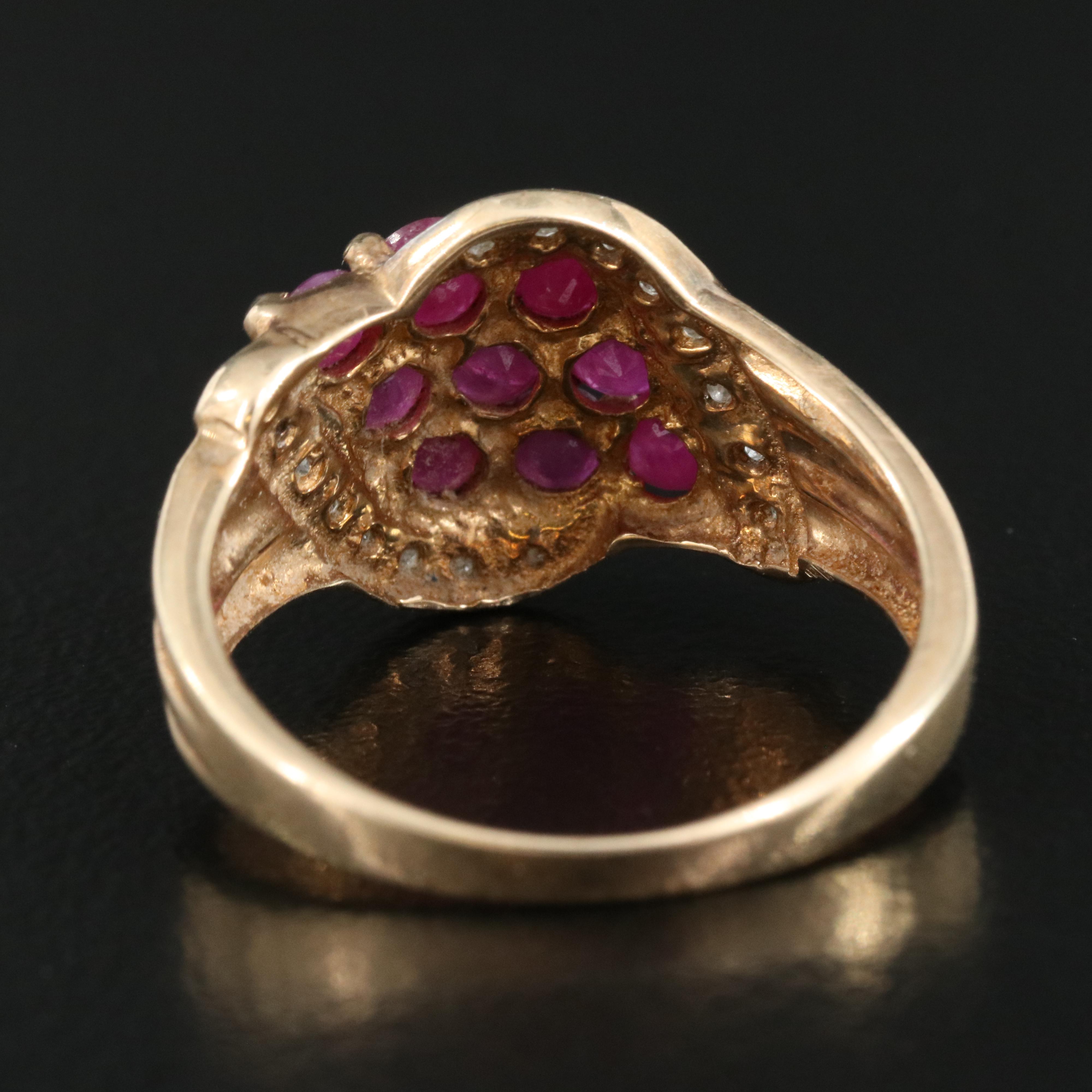 10K Ruby and Diamond Ring