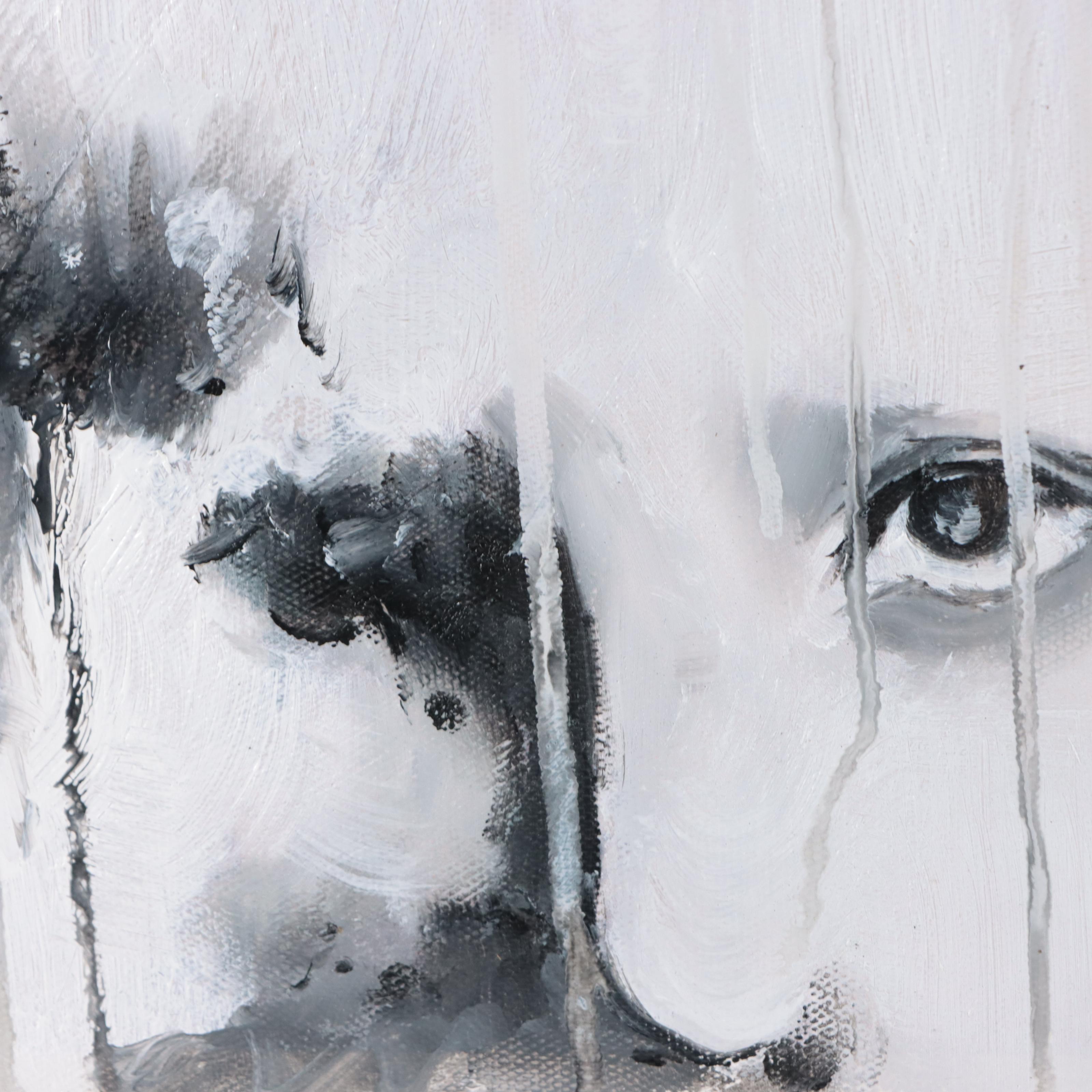 Bing Abstract Portrait Oil Painting, 21st Century