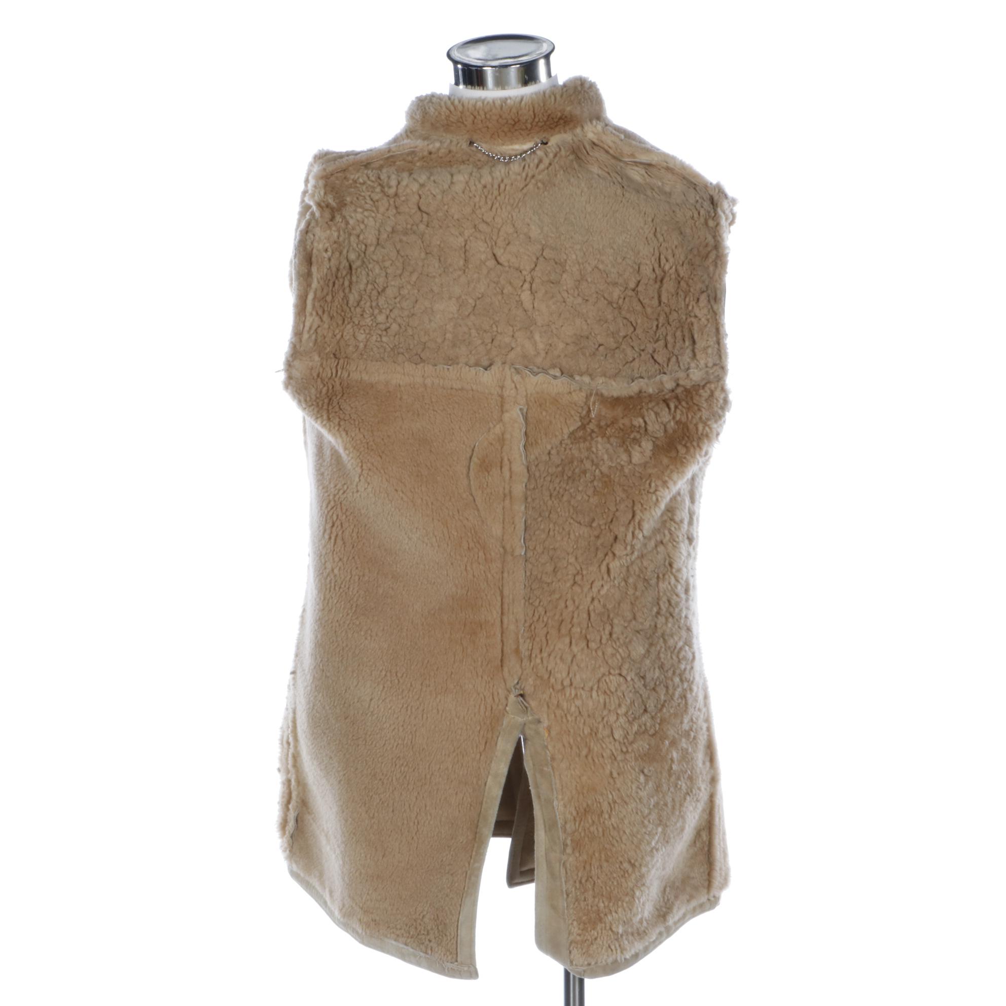 Men's Sheepskin Button-Front Jacket