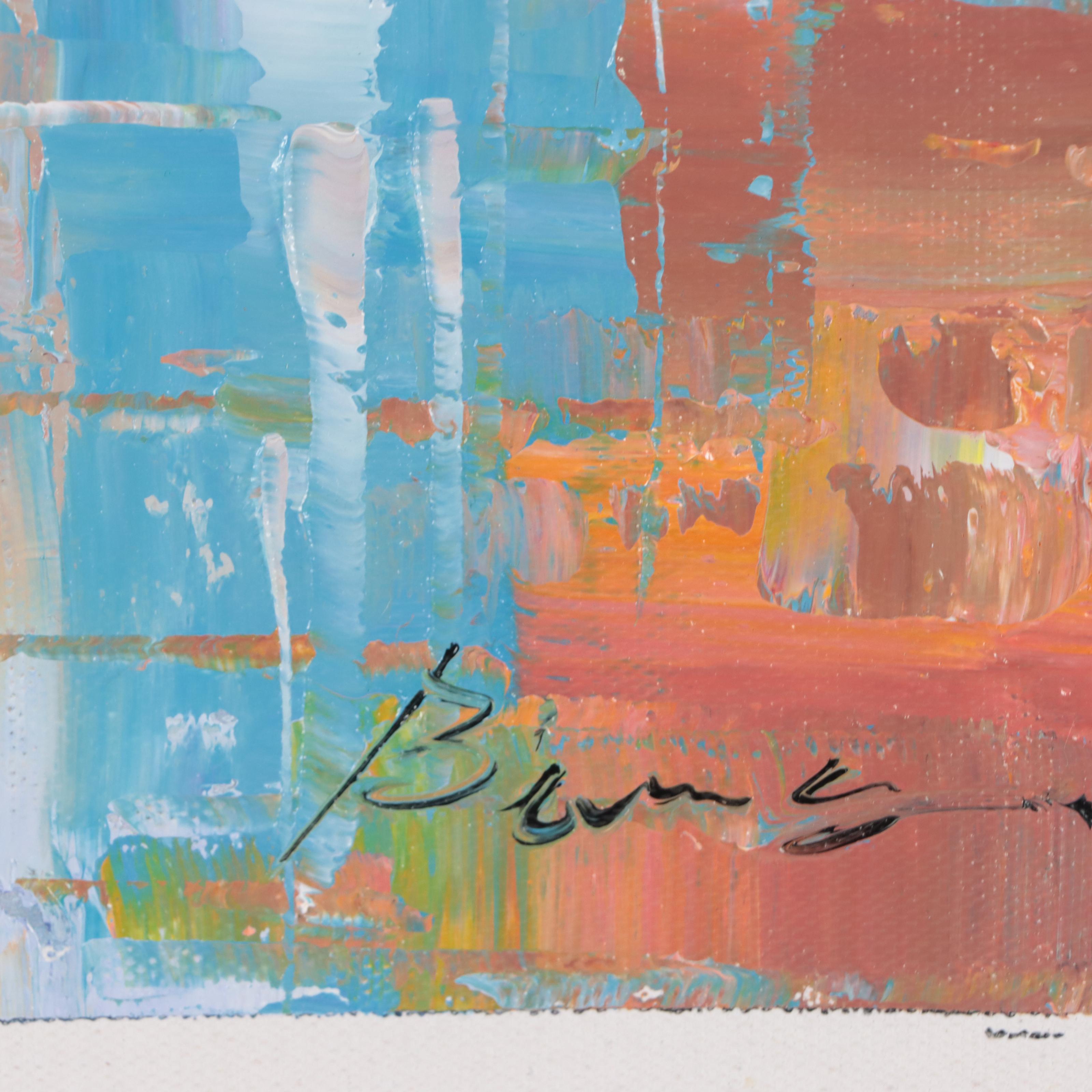 Bing Abstract Landscape Oil Painting, 21st Century