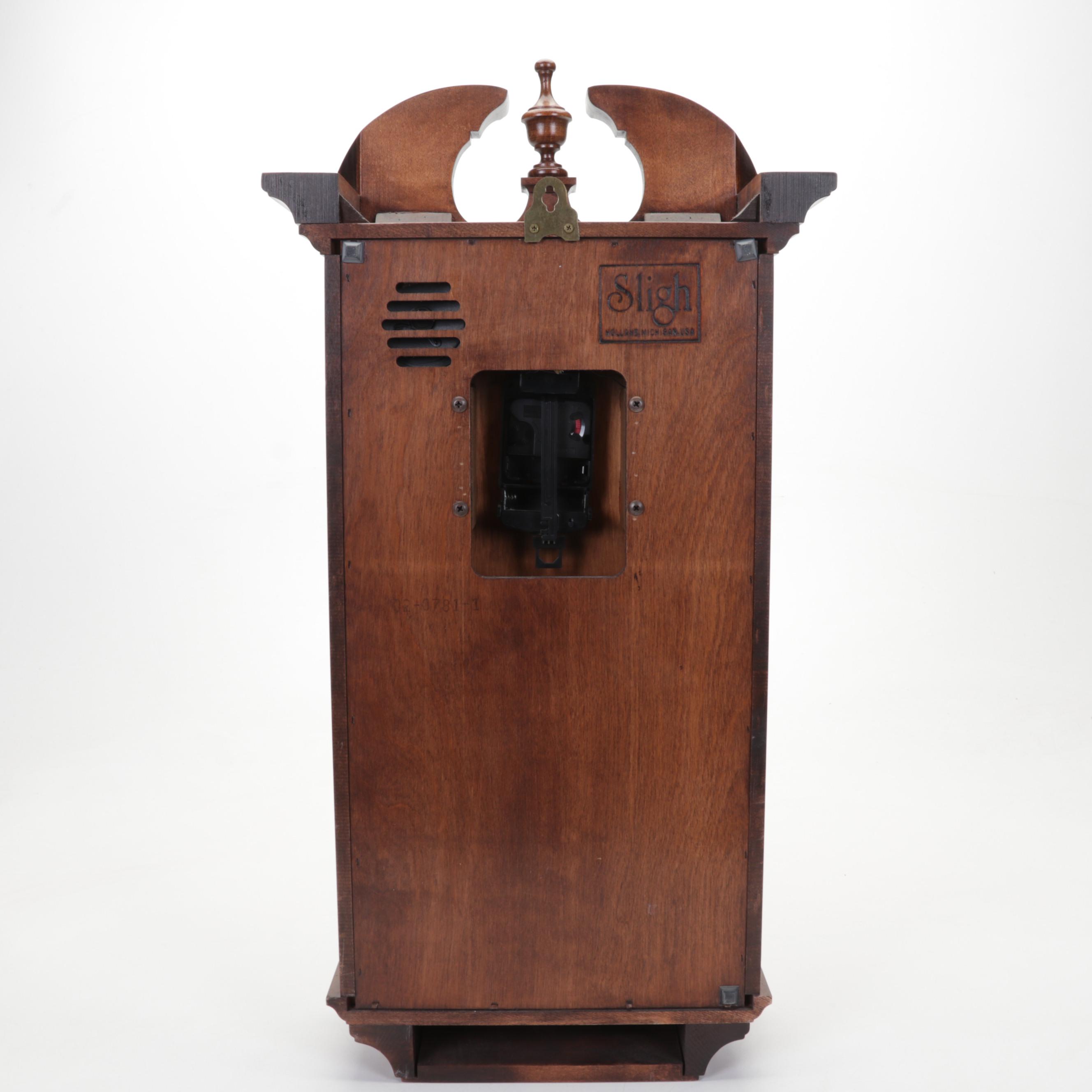 Sligh Pendulum Wall Clock, Late 20th Century