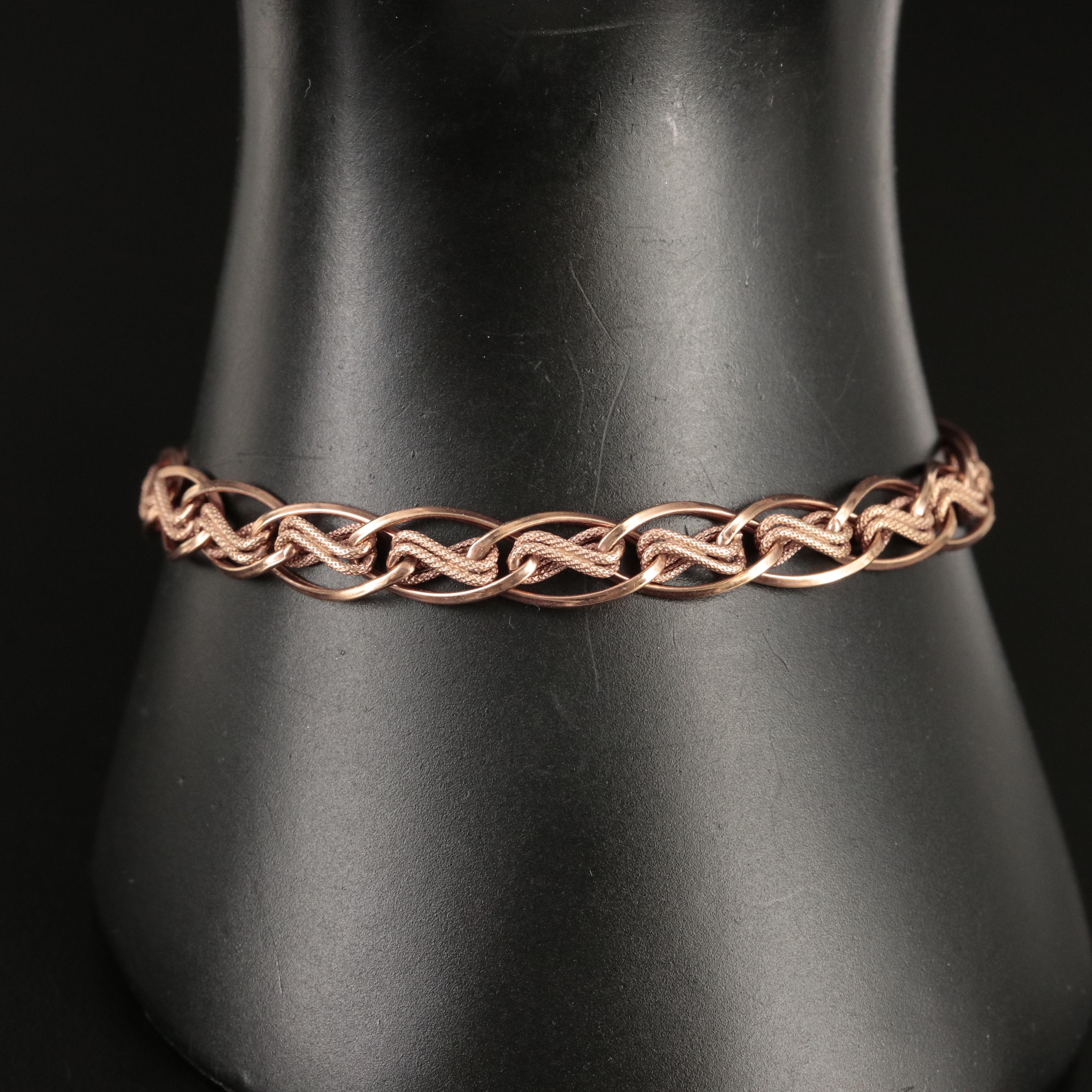 14K Fancy Link Bracelet
