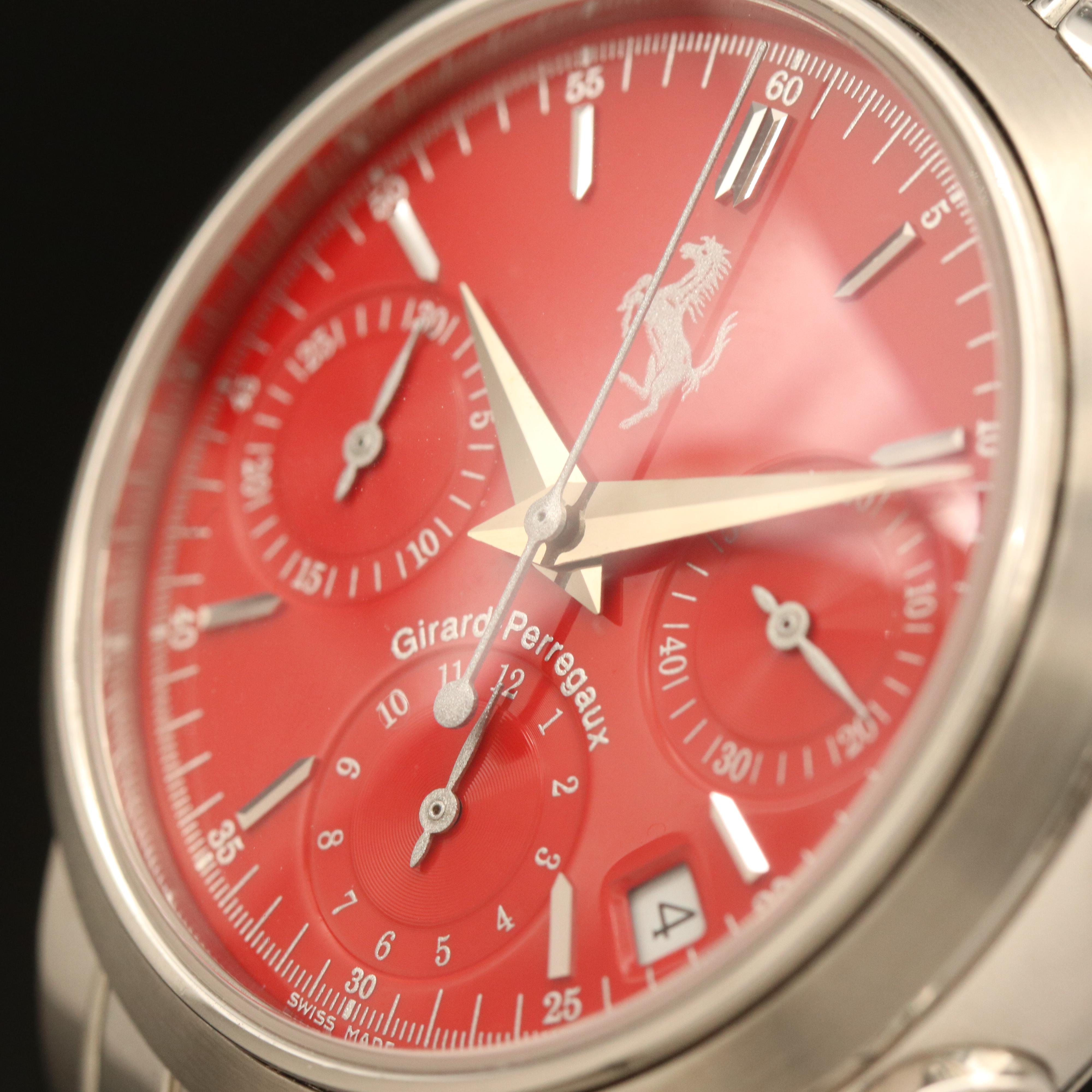 Girard Perregaux Ferrari Red Chronograph Steel Automatic Watch