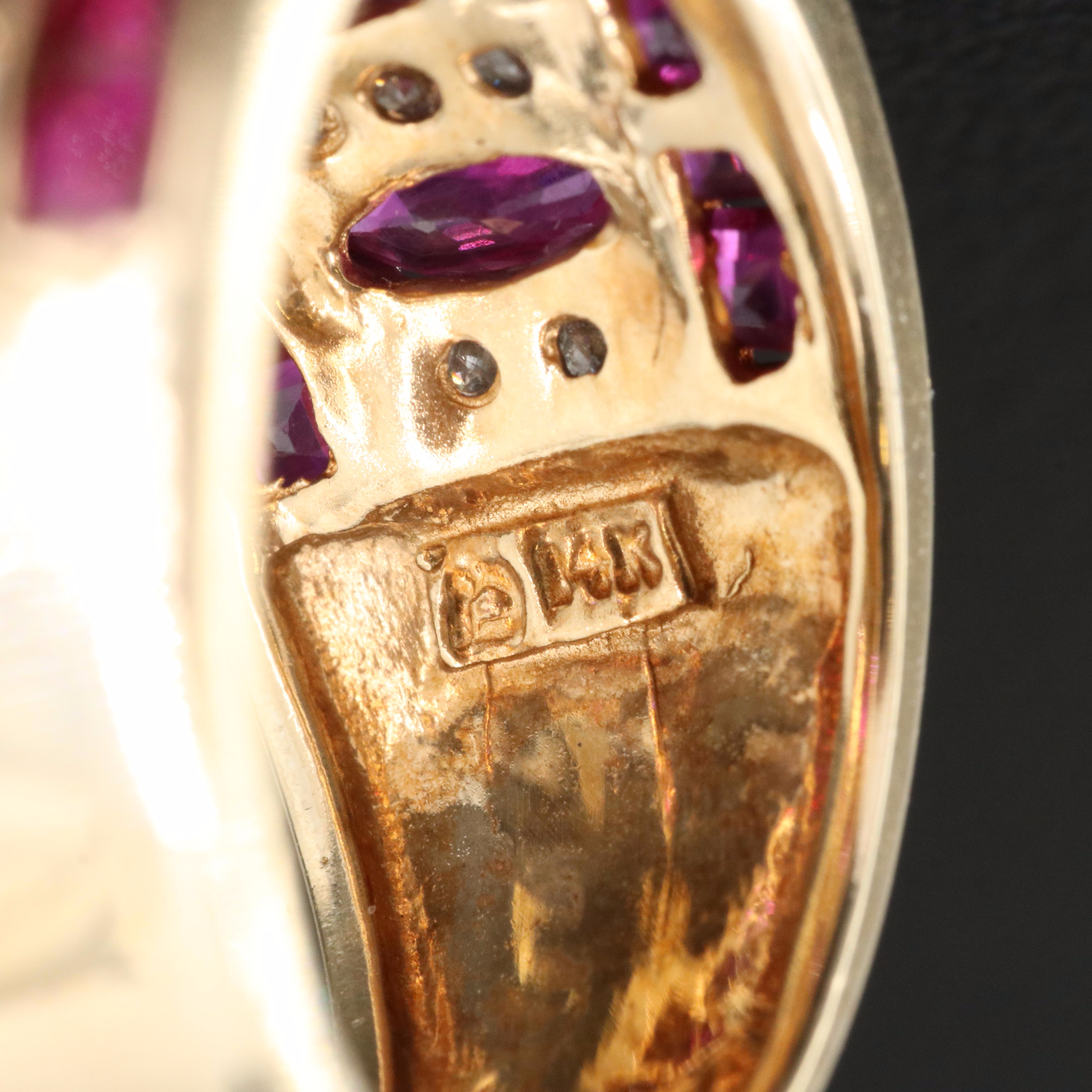 14K Ruby and Diamond Ring