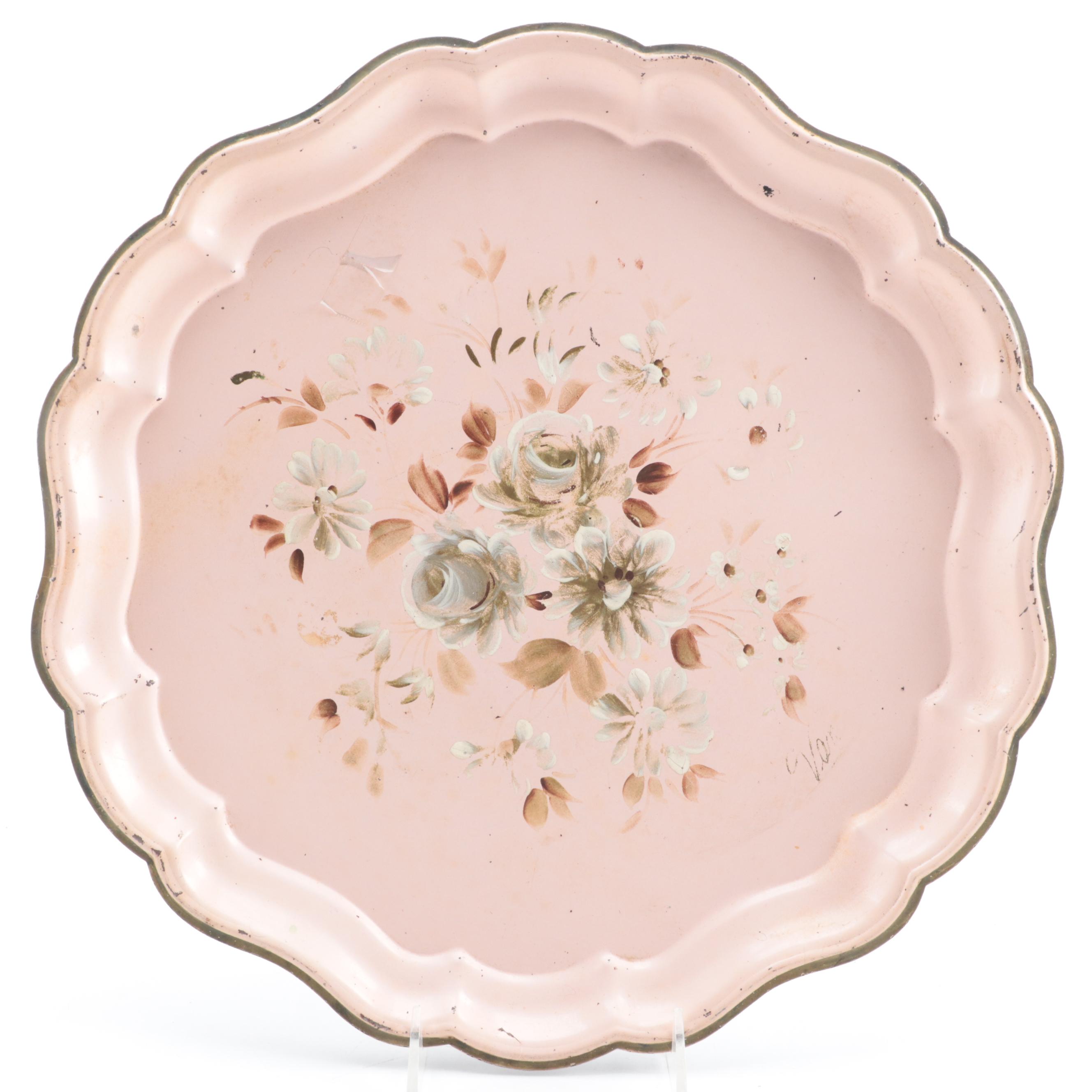 Hand-Painted Tole Trays and Wooden Serving Trays