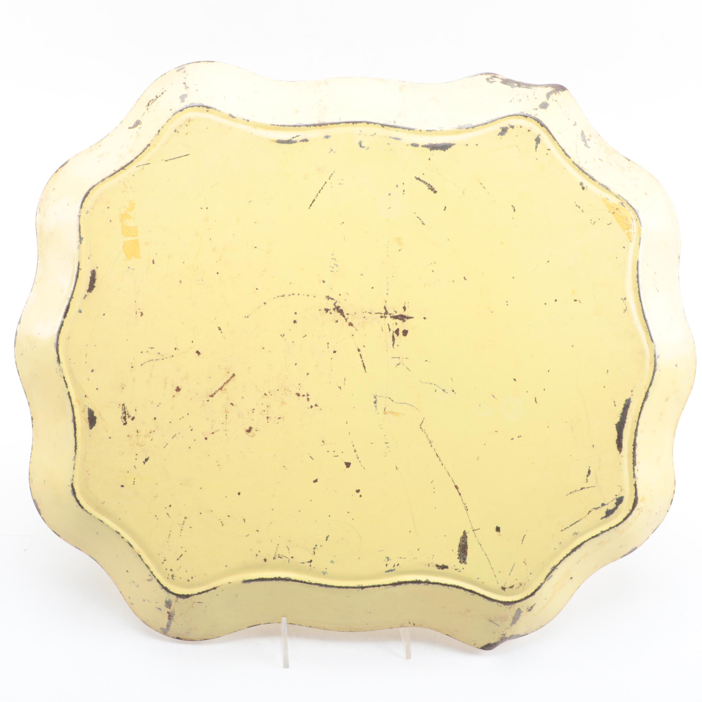 Hand-Painted Tole Trays and Wooden Serving Trays