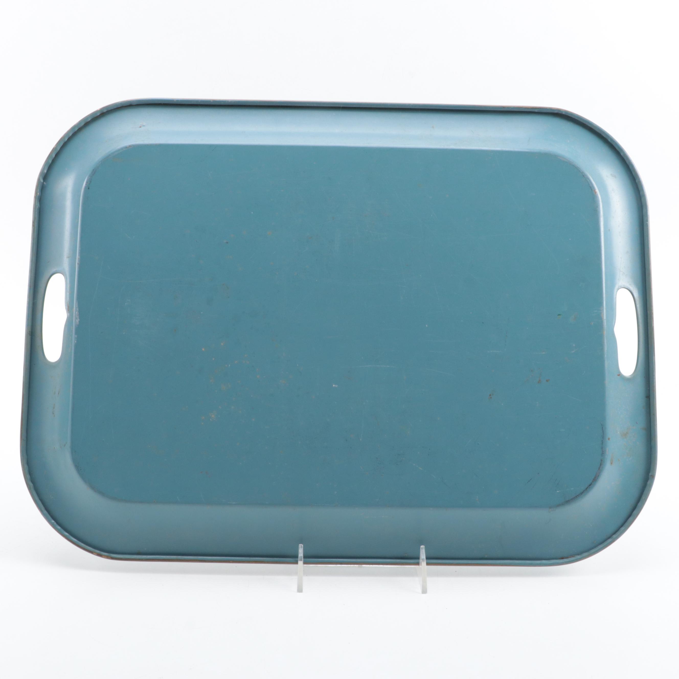 Hand-Painted Tole Trays and Wooden Serving Trays