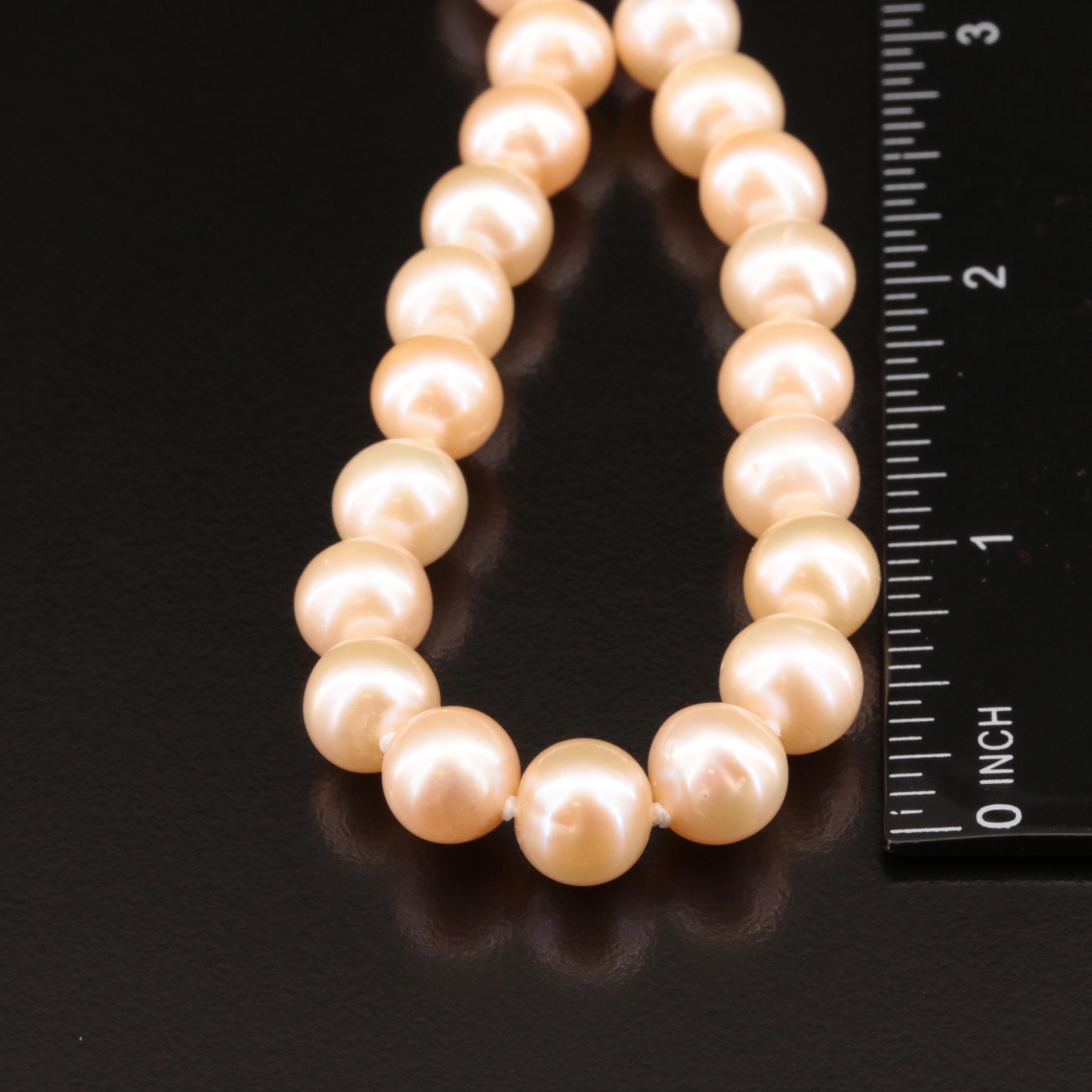 Pearl Necklace with 14K Clasp