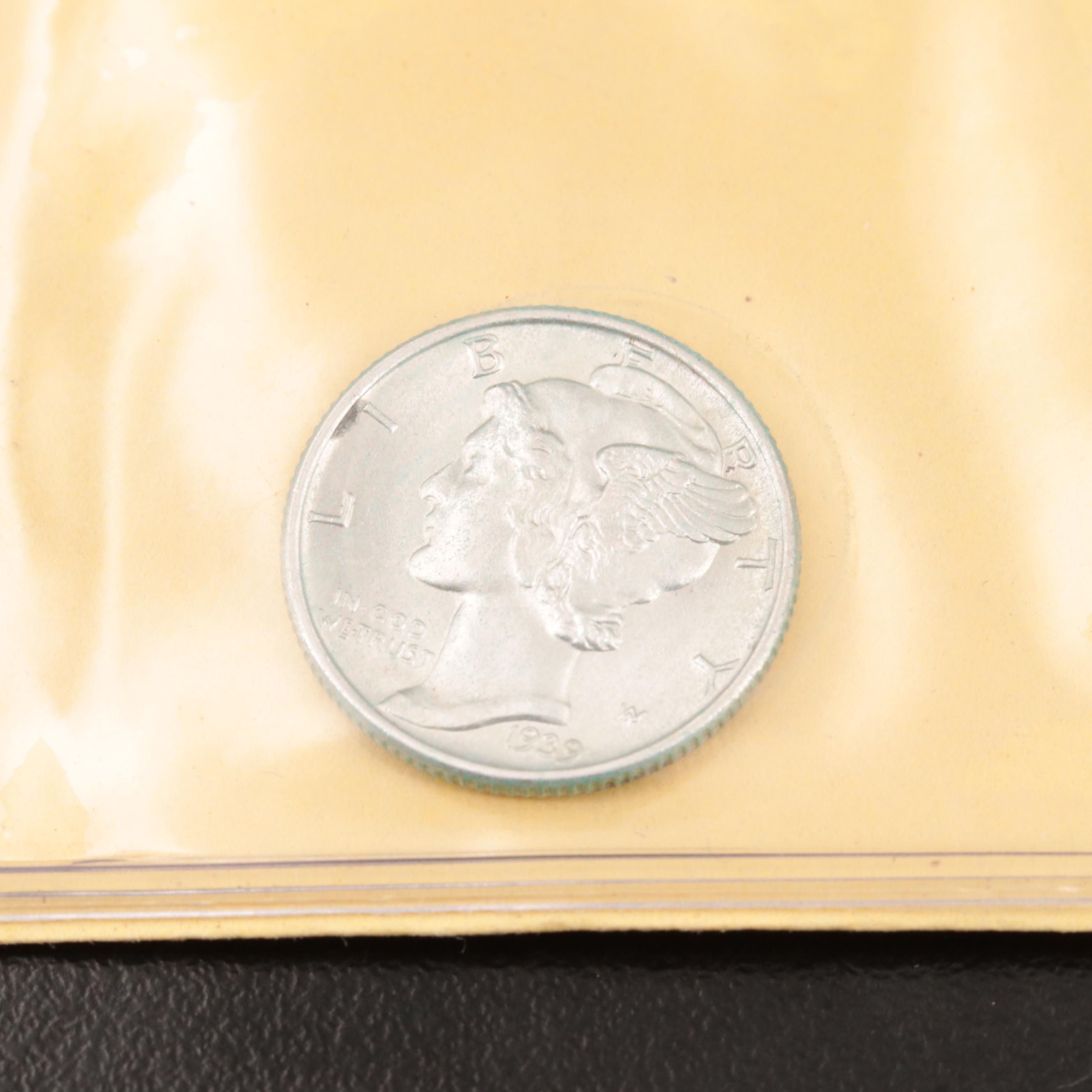 Twenty Mercury Silver Dimes With a 1940-S