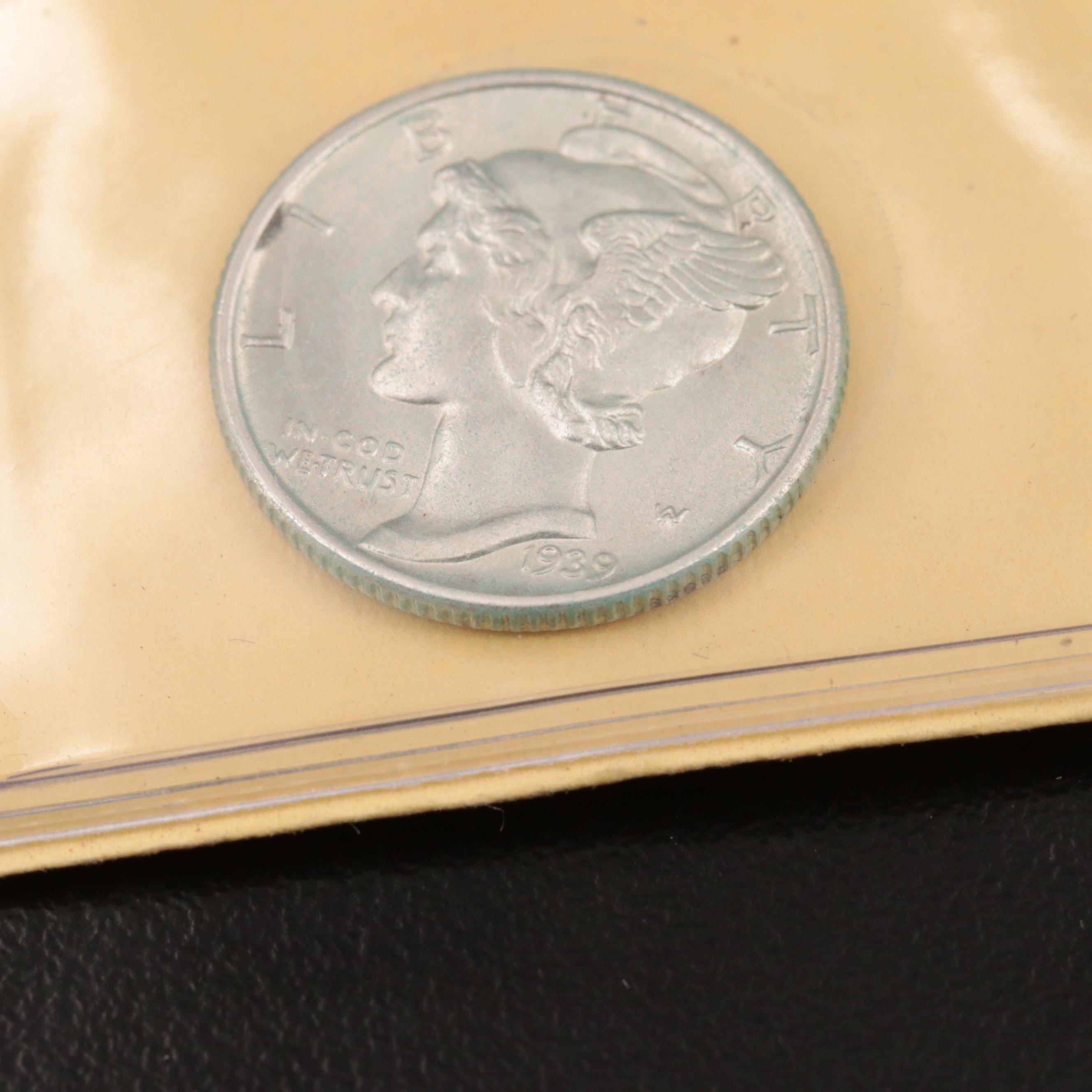 Twenty Mercury Silver Dimes With a 1940-S