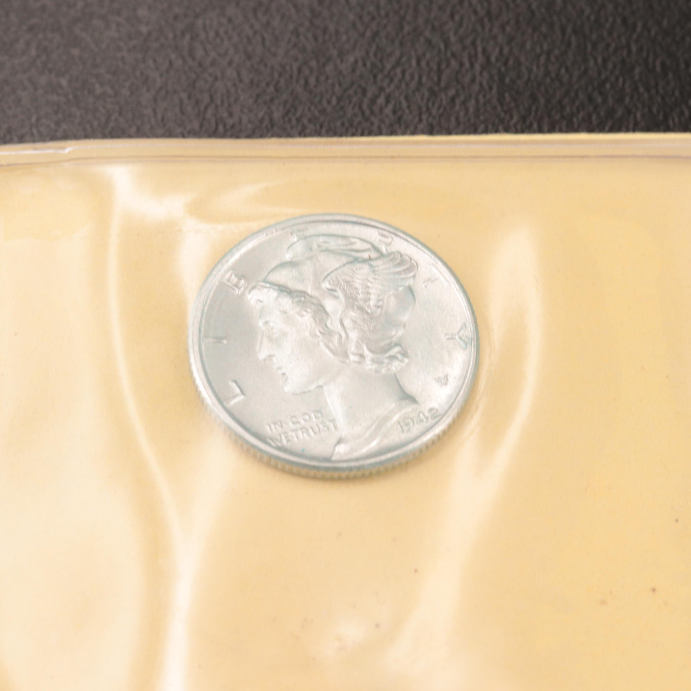 Twenty Mercury Silver Dimes With a 1940-S