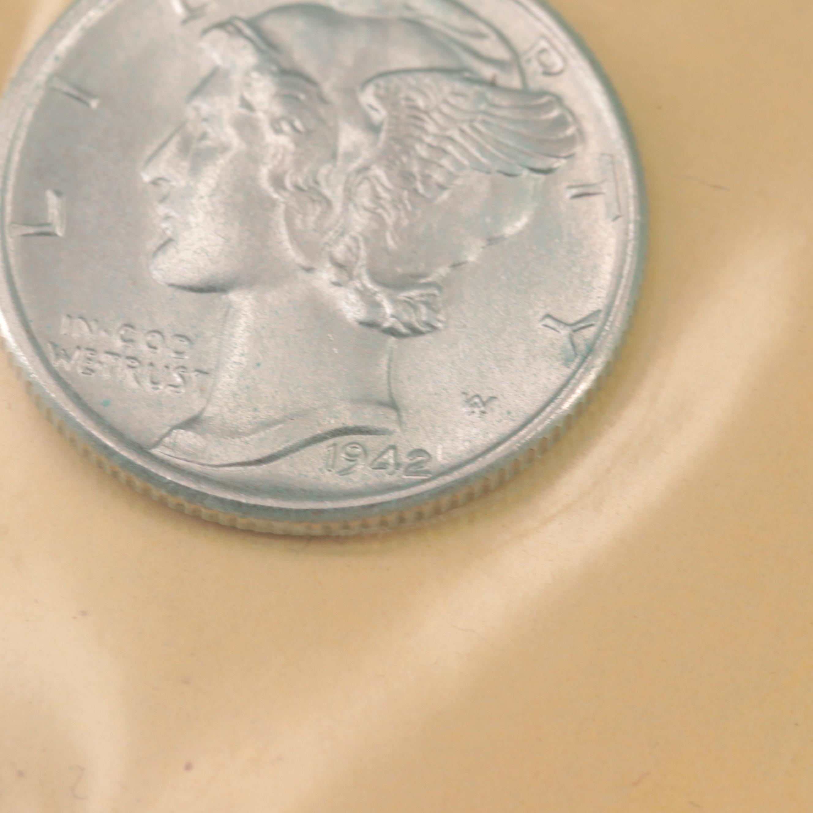 Twenty Mercury Silver Dimes With a 1940-S