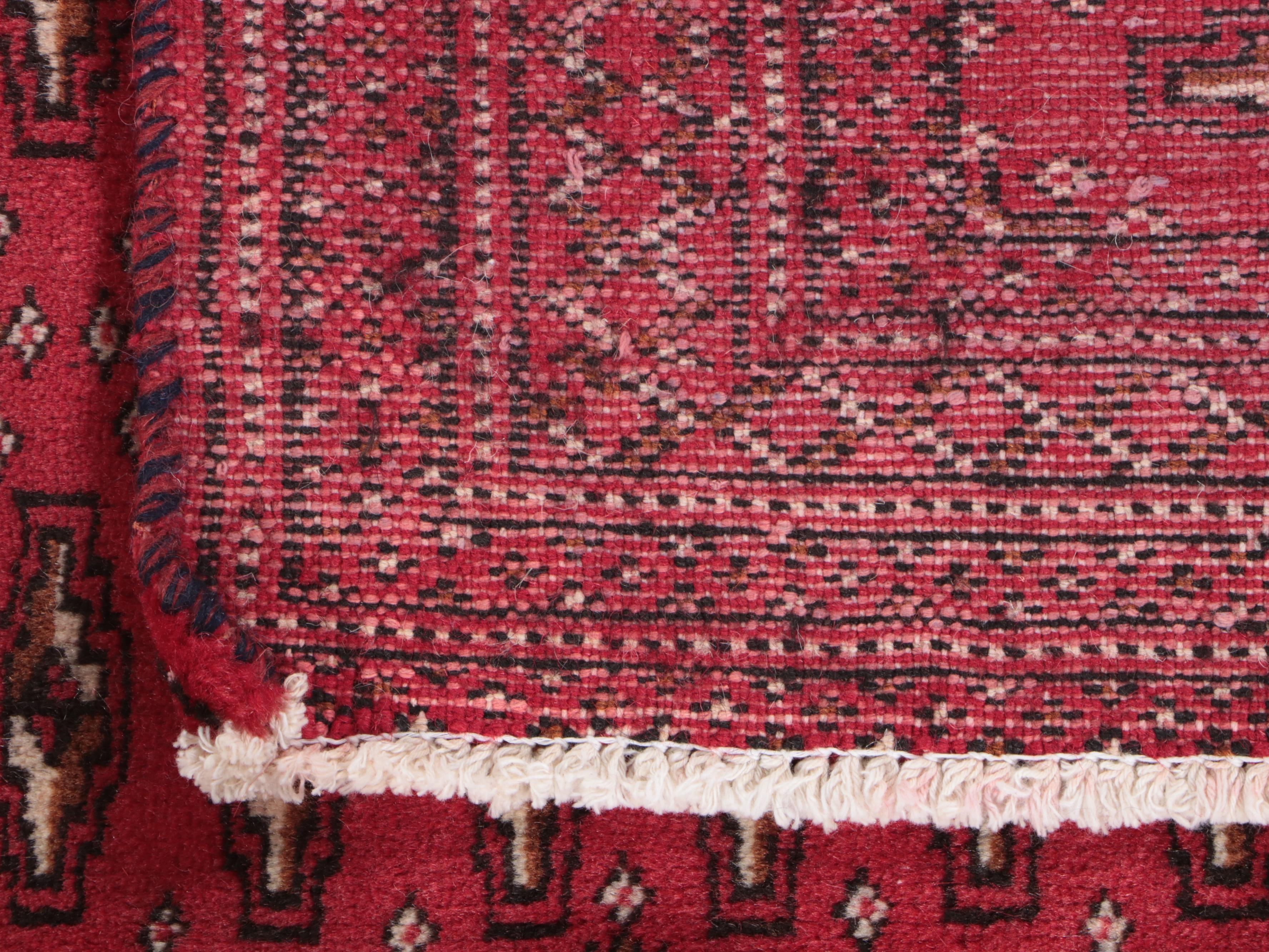1'9 x 3'6 Hand-Knotted Afghan Turkmen Accent Rug