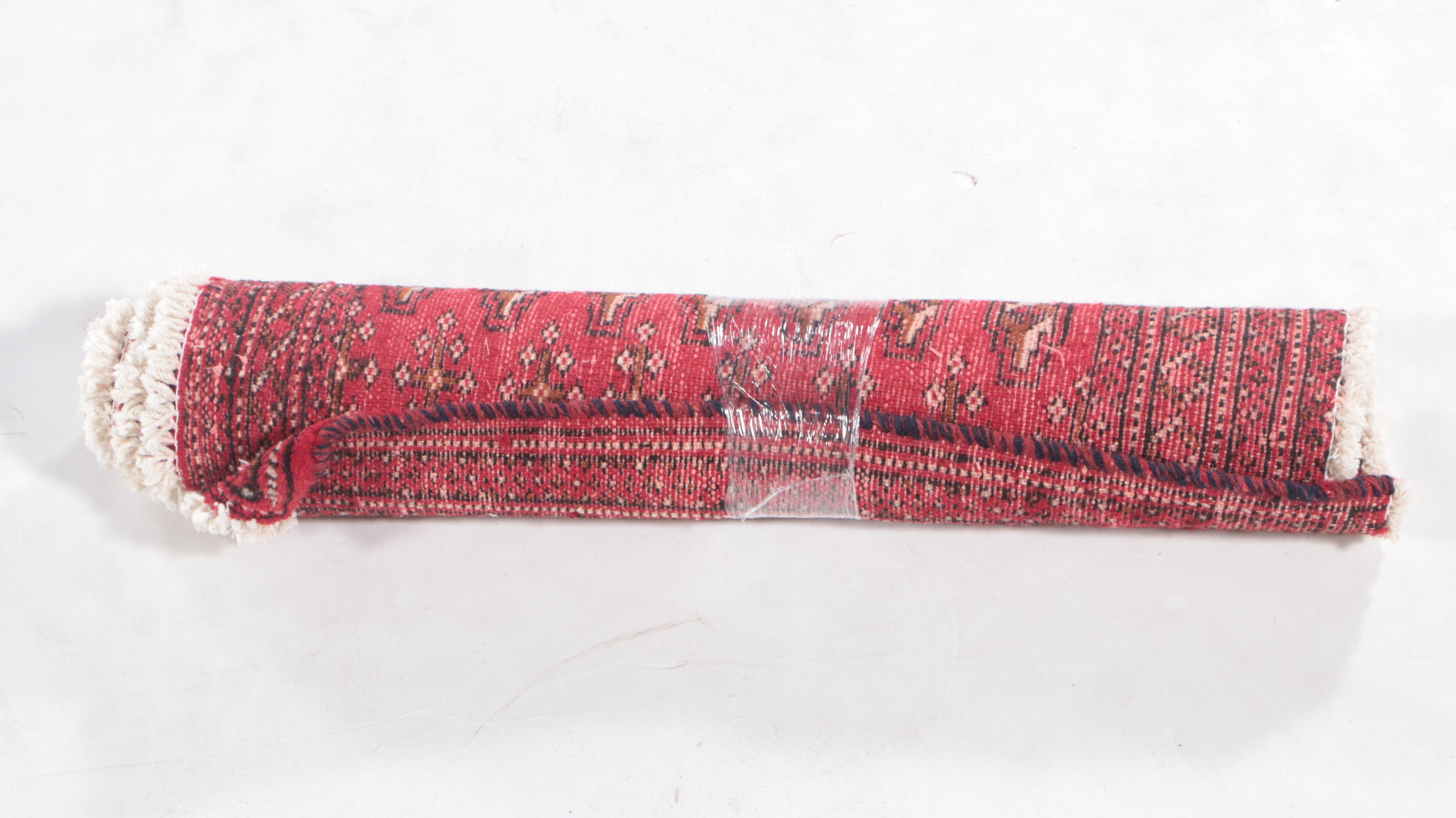 1'9 x 3'6 Hand-Knotted Afghan Turkmen Accent Rug