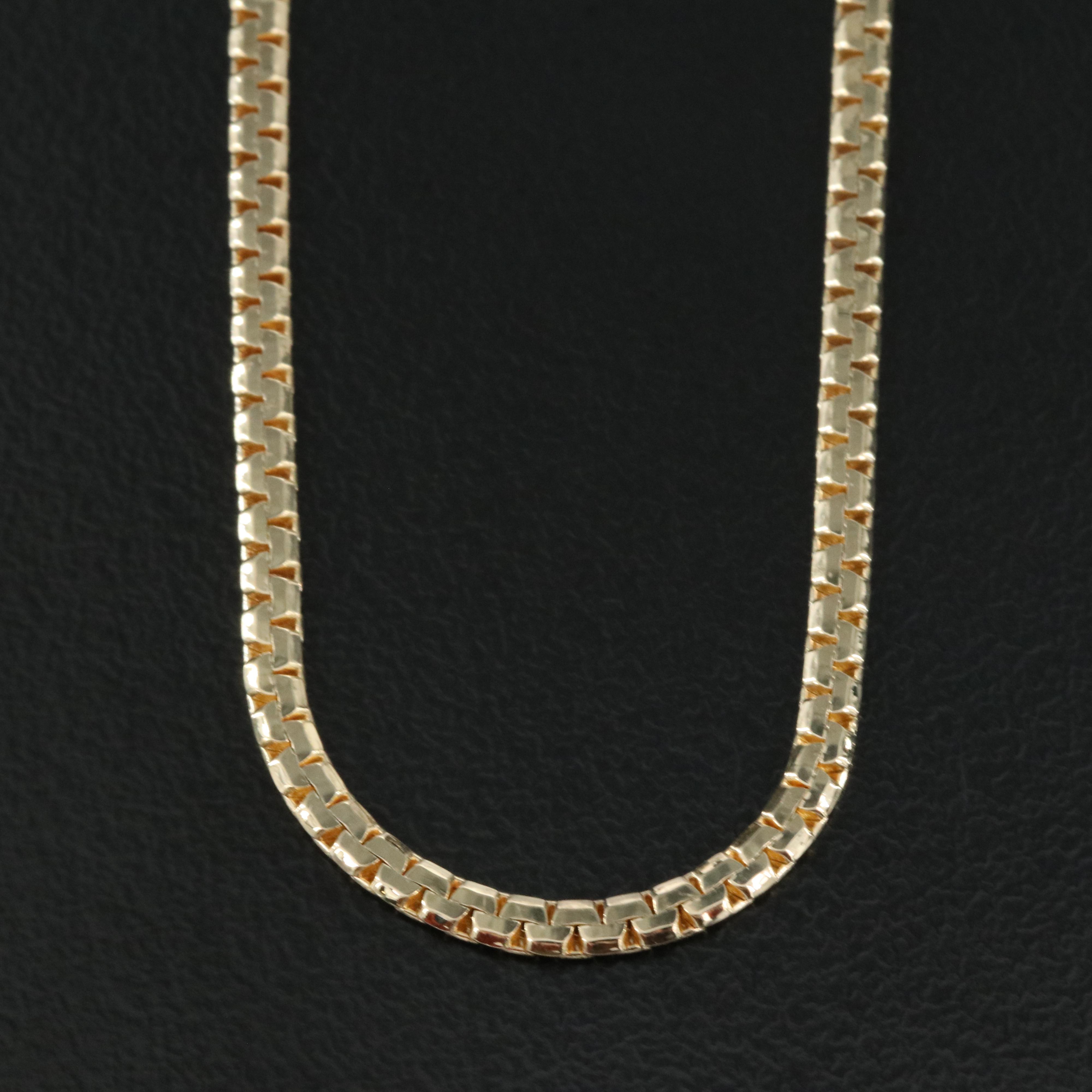 14K Flat Box Chain